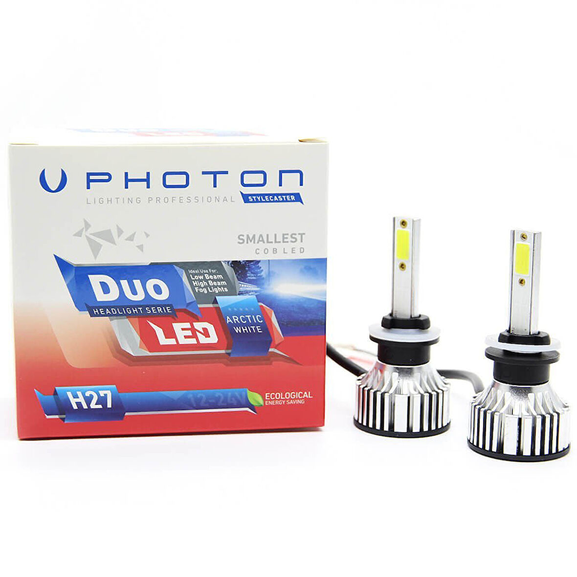 DUO H27 12-24V LED HEADLIGHT