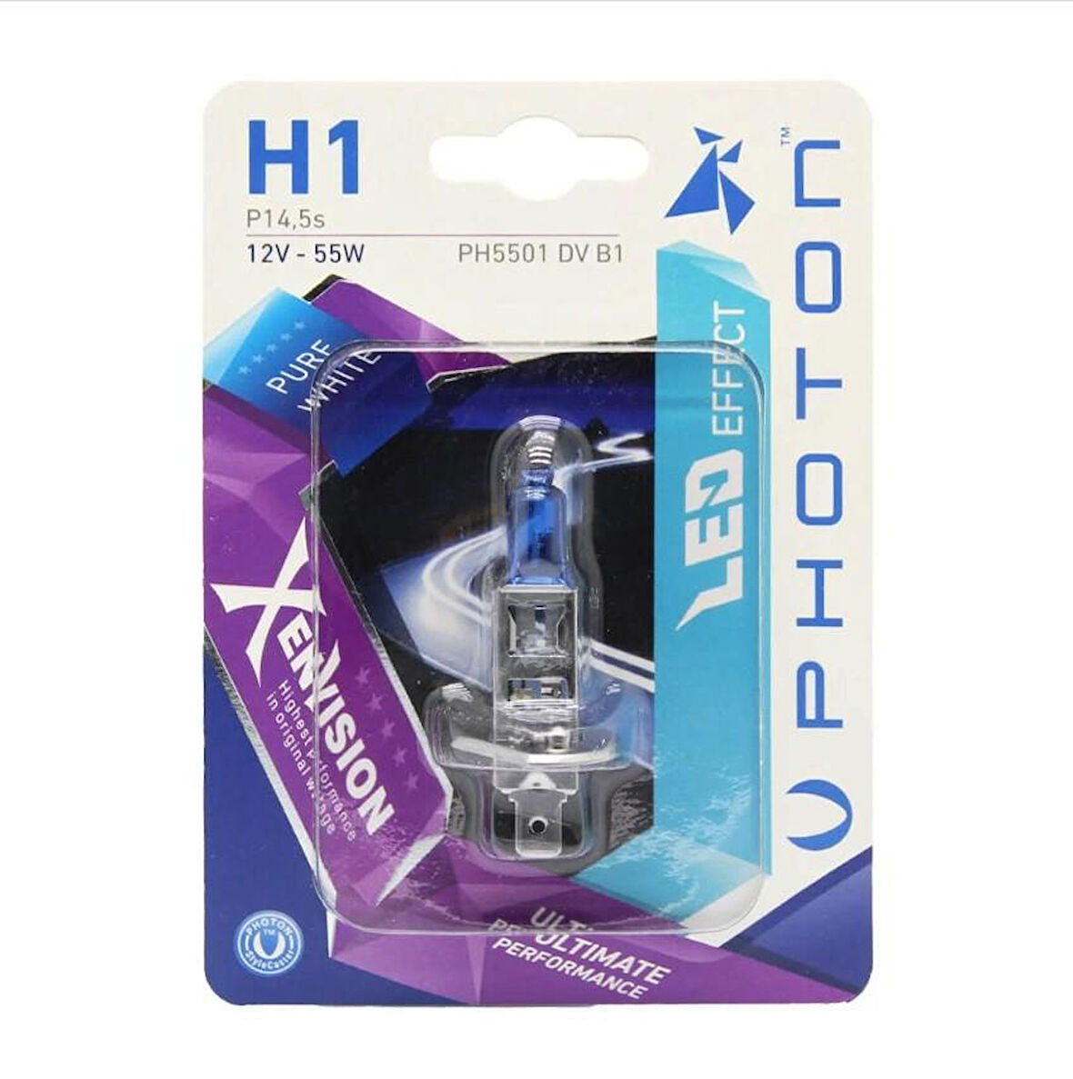 Photon H1 12V 55W XEN VISION (TEKLİ BLİSTER) PH5501 DV B1