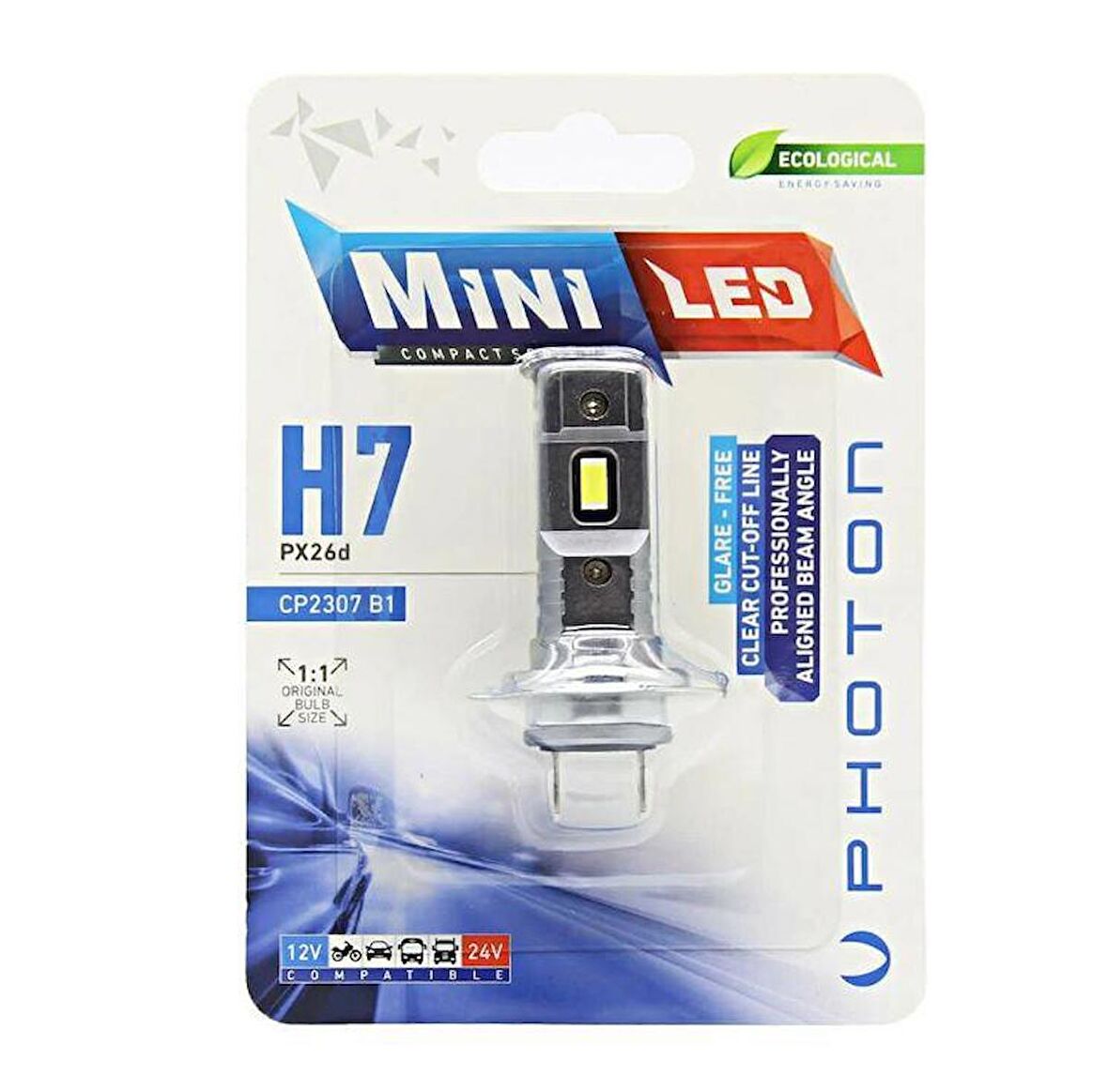 PHOTON MINI H7 12-24V COMPACT LED (TEKLİ BLİSTER) MOTORSUZ