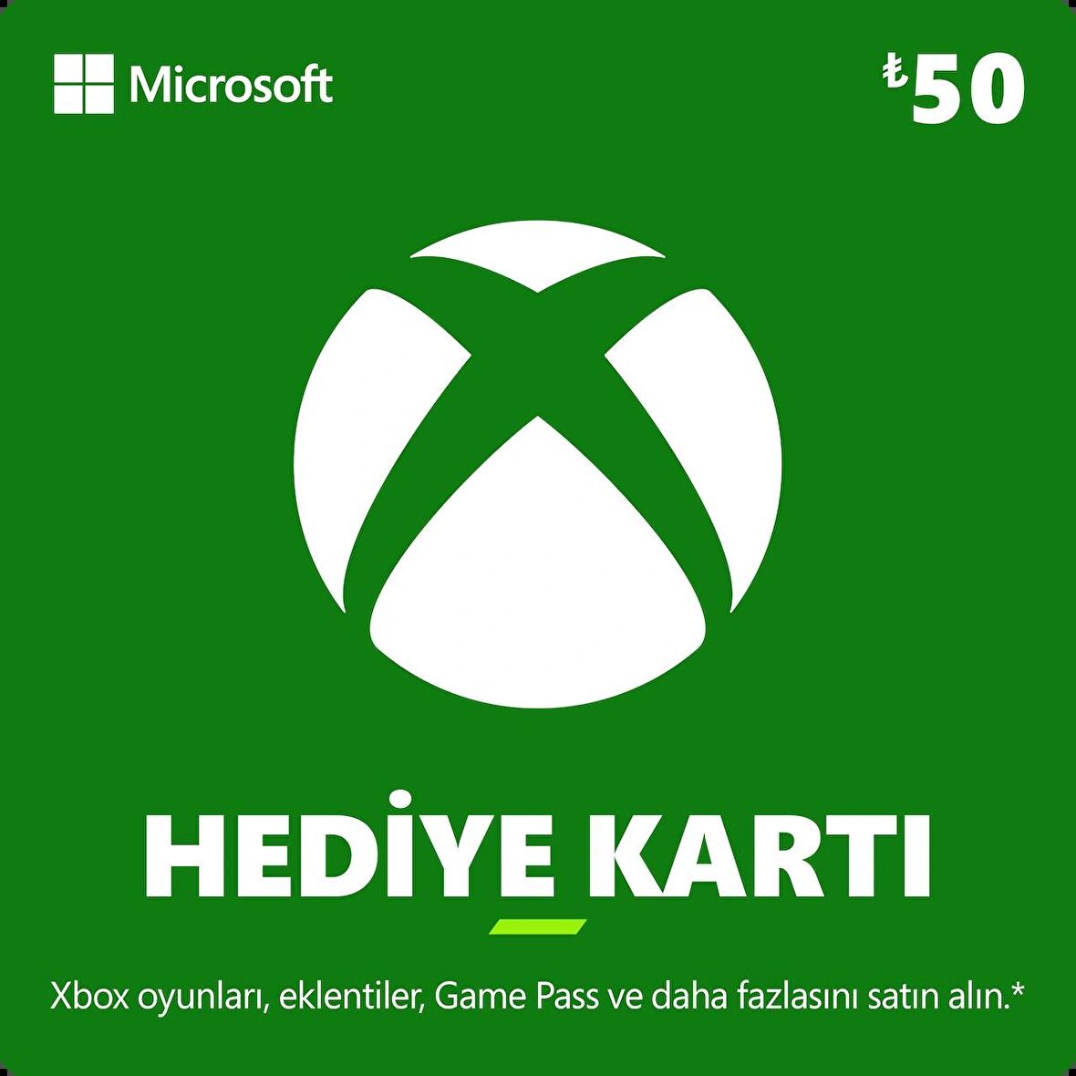 Xbox Hediye Kartı 50 TRY