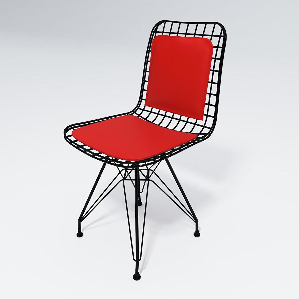 Knsz kafes tel sandalyesi 1 li mazlum syhkrm sırt minderli ofis cafe bahçe mutfak