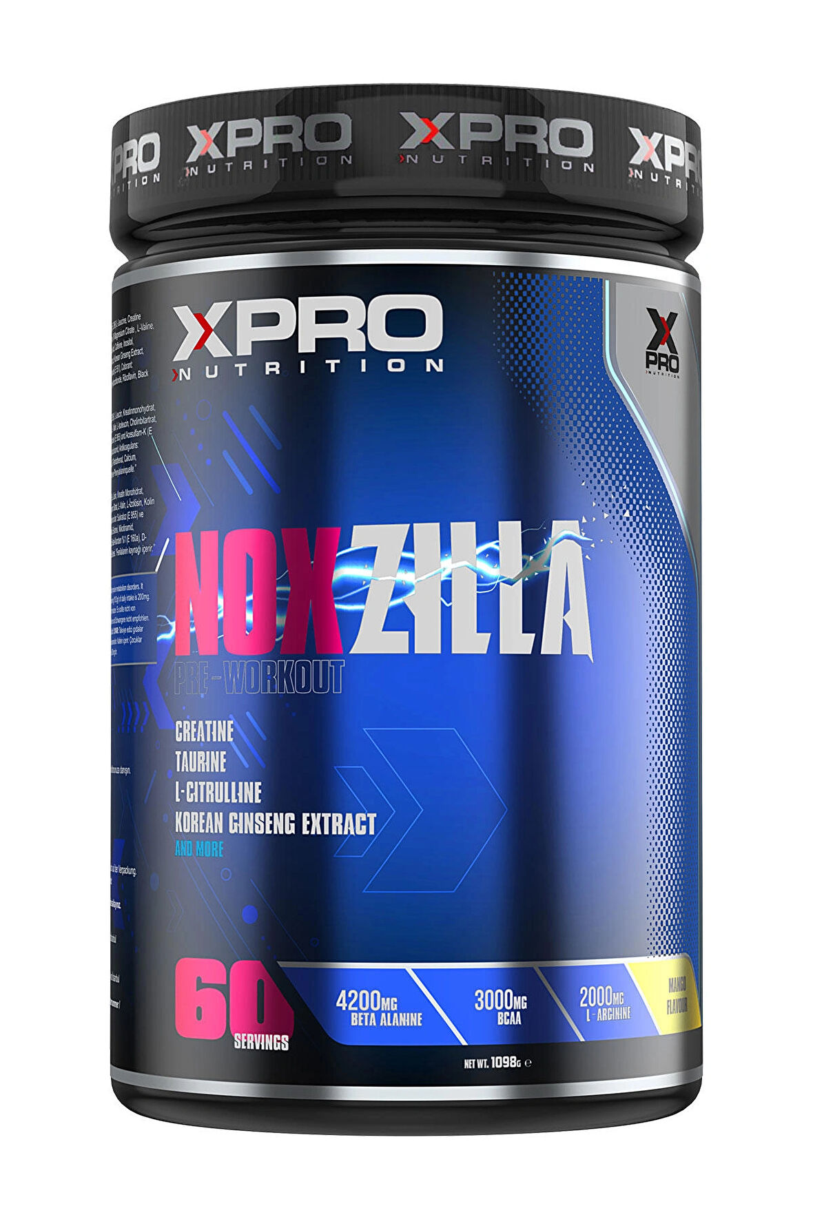 Xpro Noxzilla Pre-Workout 1098gr Mango