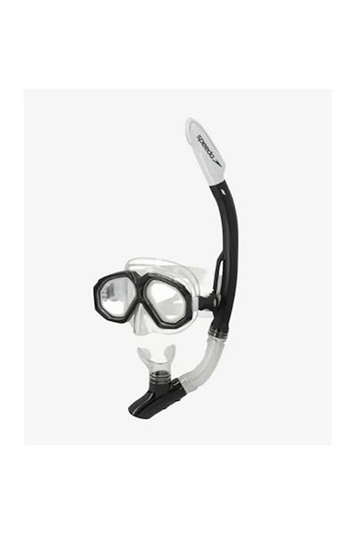 Speedo SOL25001-BKWH Au Dual Lenses Mask With Camera Mount Unisex Yüzücü Gözlüğü