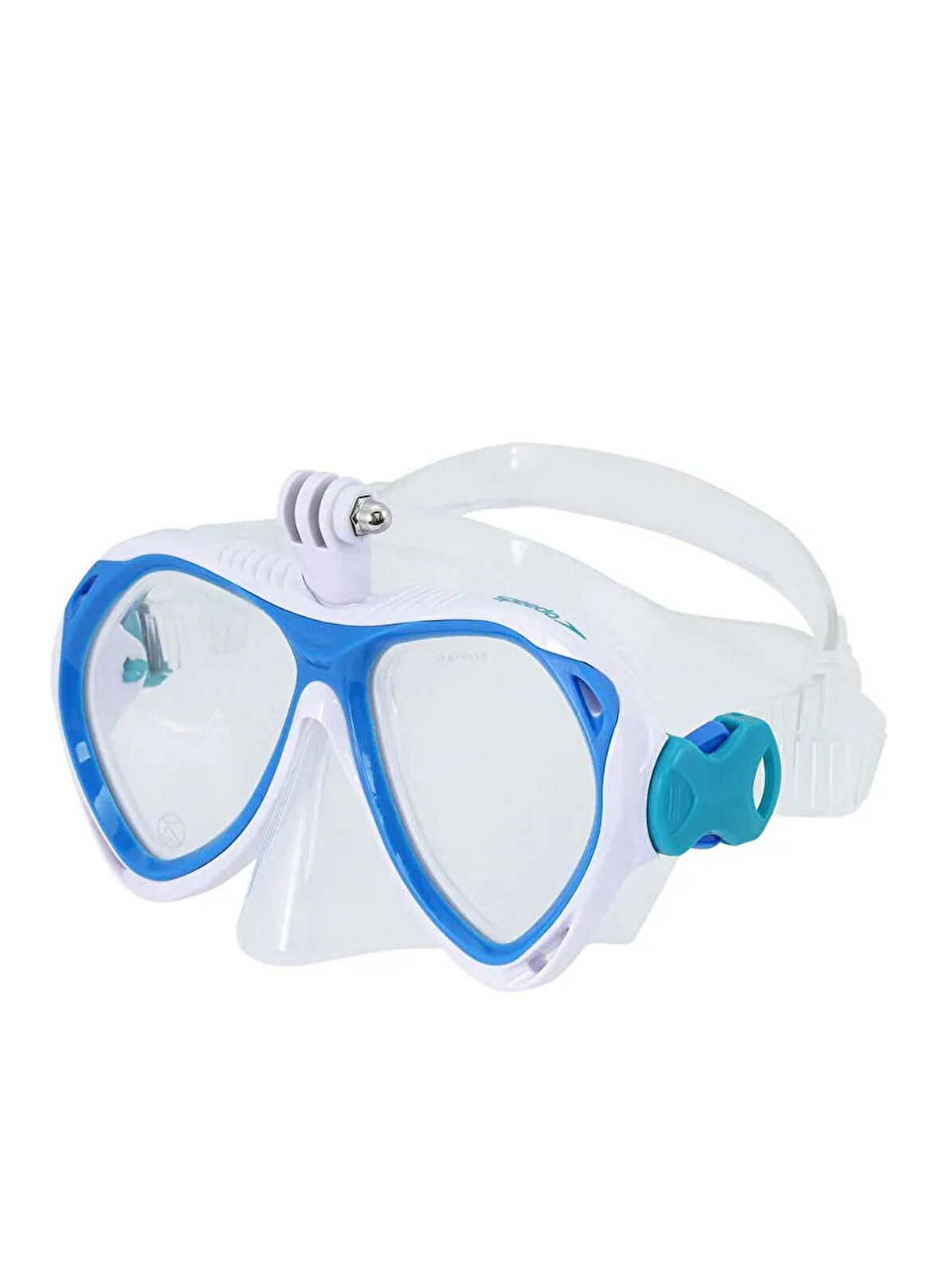 Speedo SOL25003-RLPL Ju Dual Lenses Mask With Camera Mount Çocuk Yüzücü Gözlüğü