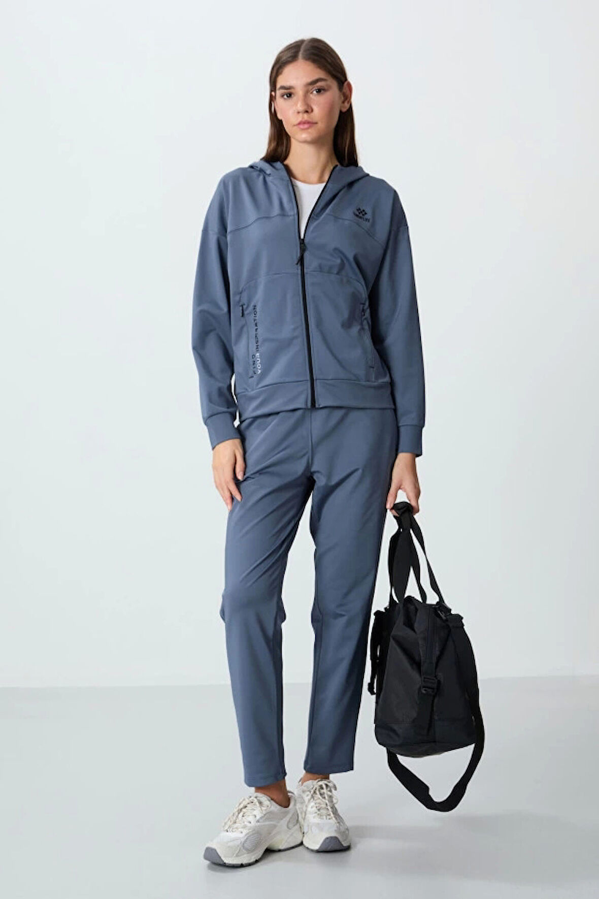 TOMMY LİFE T10BY-95306_01 Kadın CEKET/DAR PAÇA EŞOFMAN TAKIMI PETROL