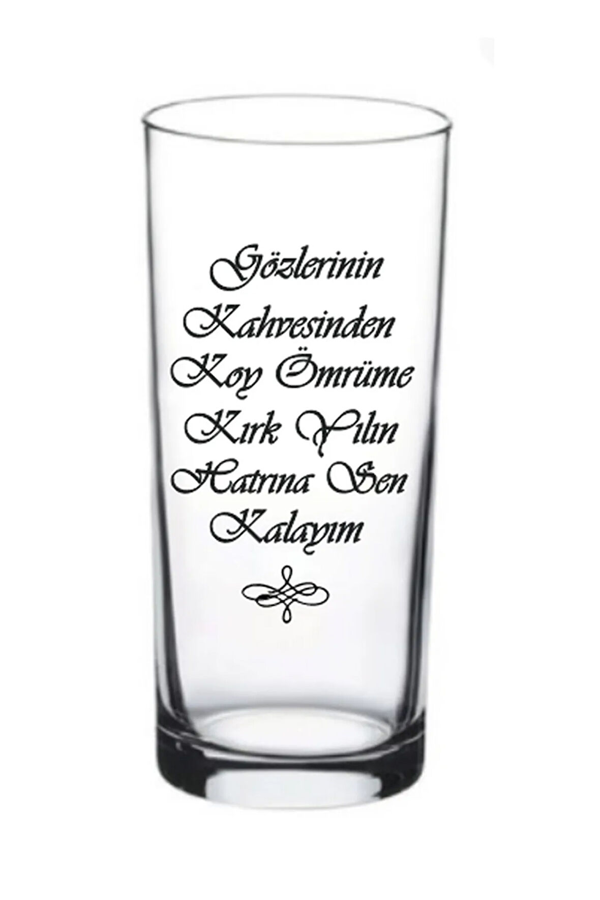 Tekli Gözlerinin Kahvesi Aşk Sevgili Rakı Bardağı