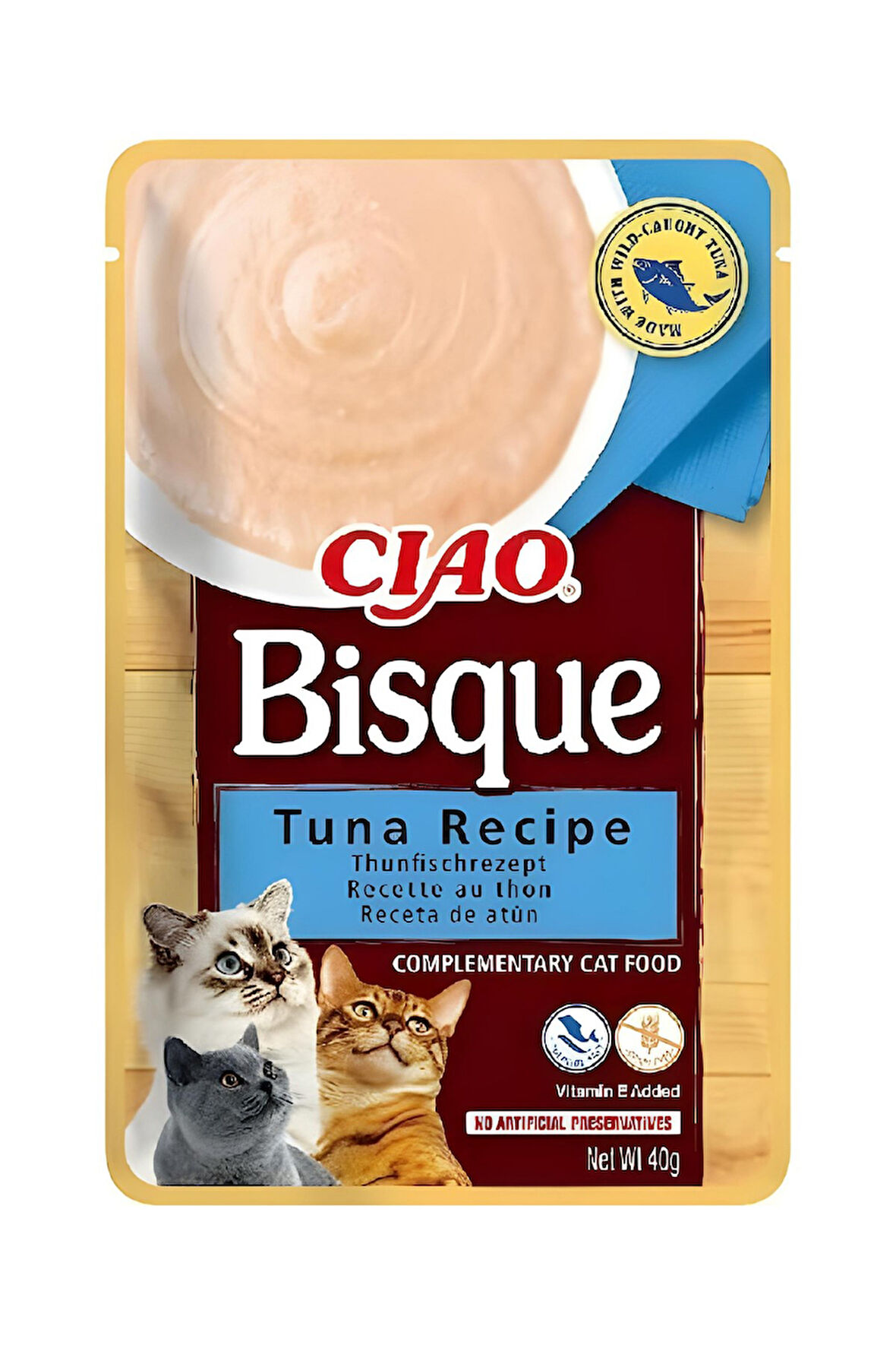 Inaba Ciao Churu Bisque Ton Balıklı Kedi Ödül Kreması 40 Gr