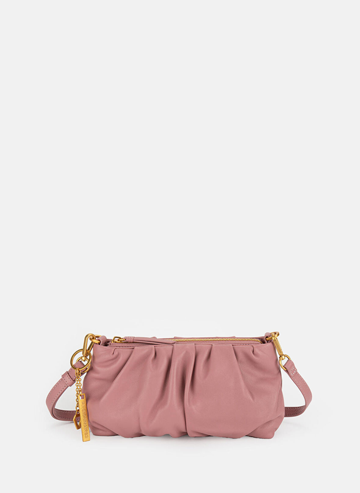 Gül Kurusu Kadın 27x14x6 Deri Çapraz Çanta LINA SILKY9009