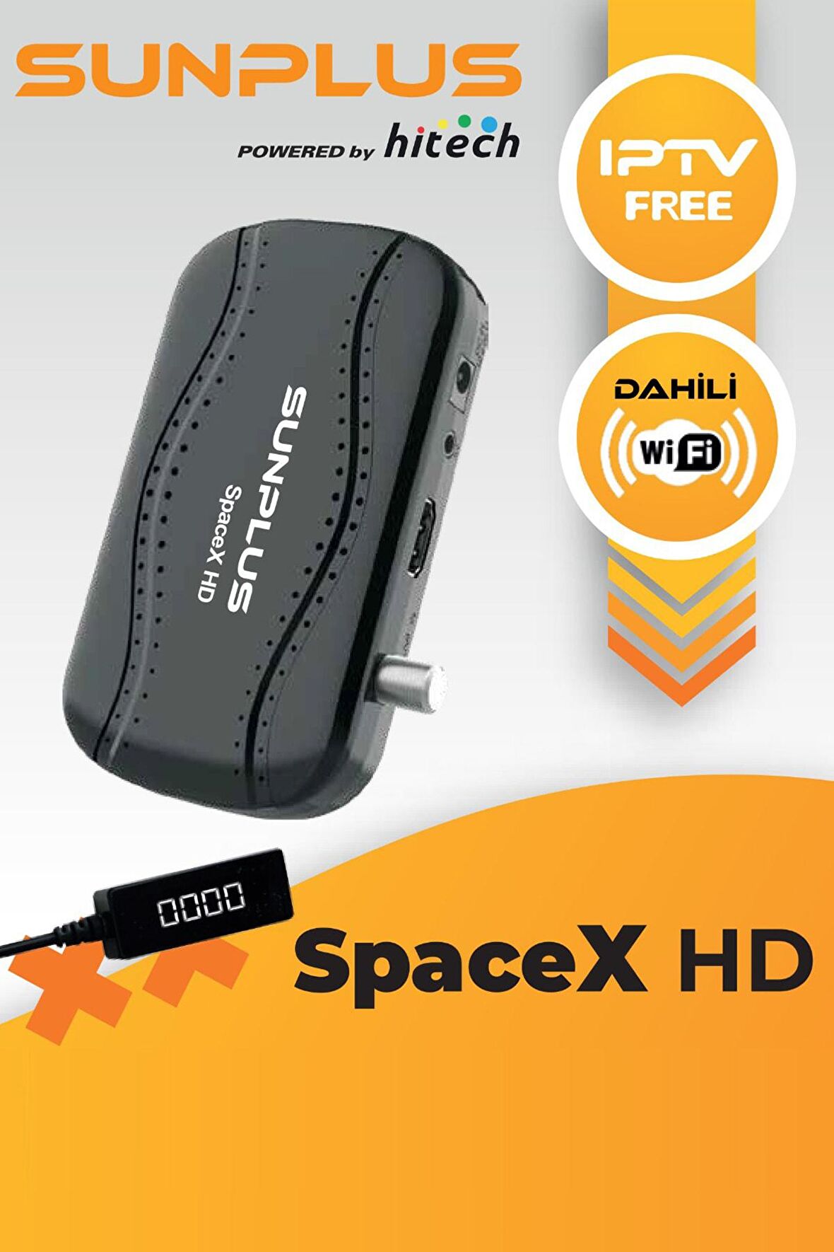 Spacex Çanaklı-çanaksız Dahili Wi-fi Full Hd Sinema Paketili Uydu Alıcısı Akıllı Kumanda