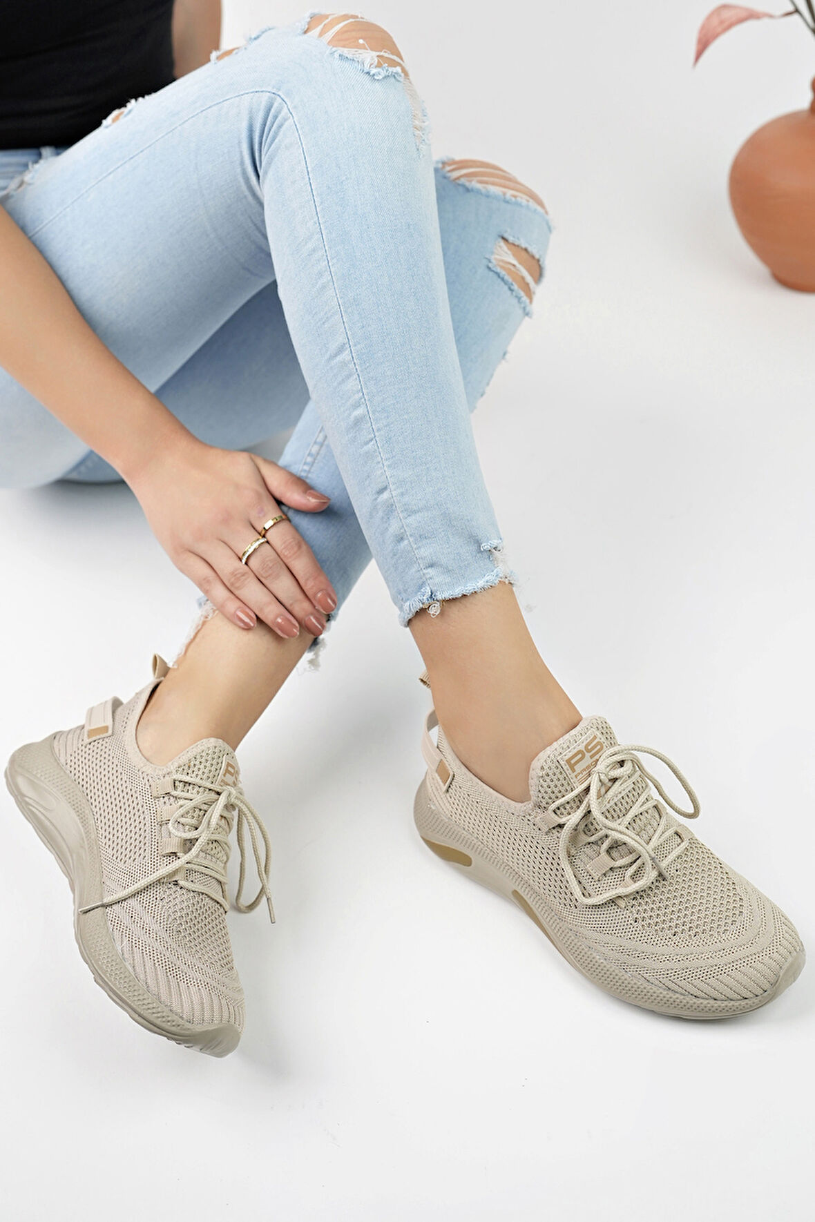 Unisex Triko Sneaker Rahat Hava Alabilen Kokusuz Spor Ayakkabı 4555