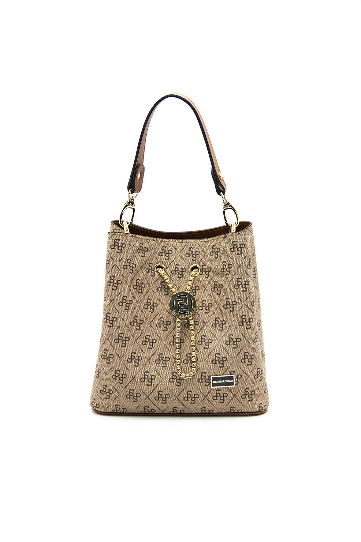 Kadın Çapraz Çanta 967-42860 SİLVER POLO ÇAPRAZ Kadın ÇANTASI M178 KOYU BEJ-MAT TABA