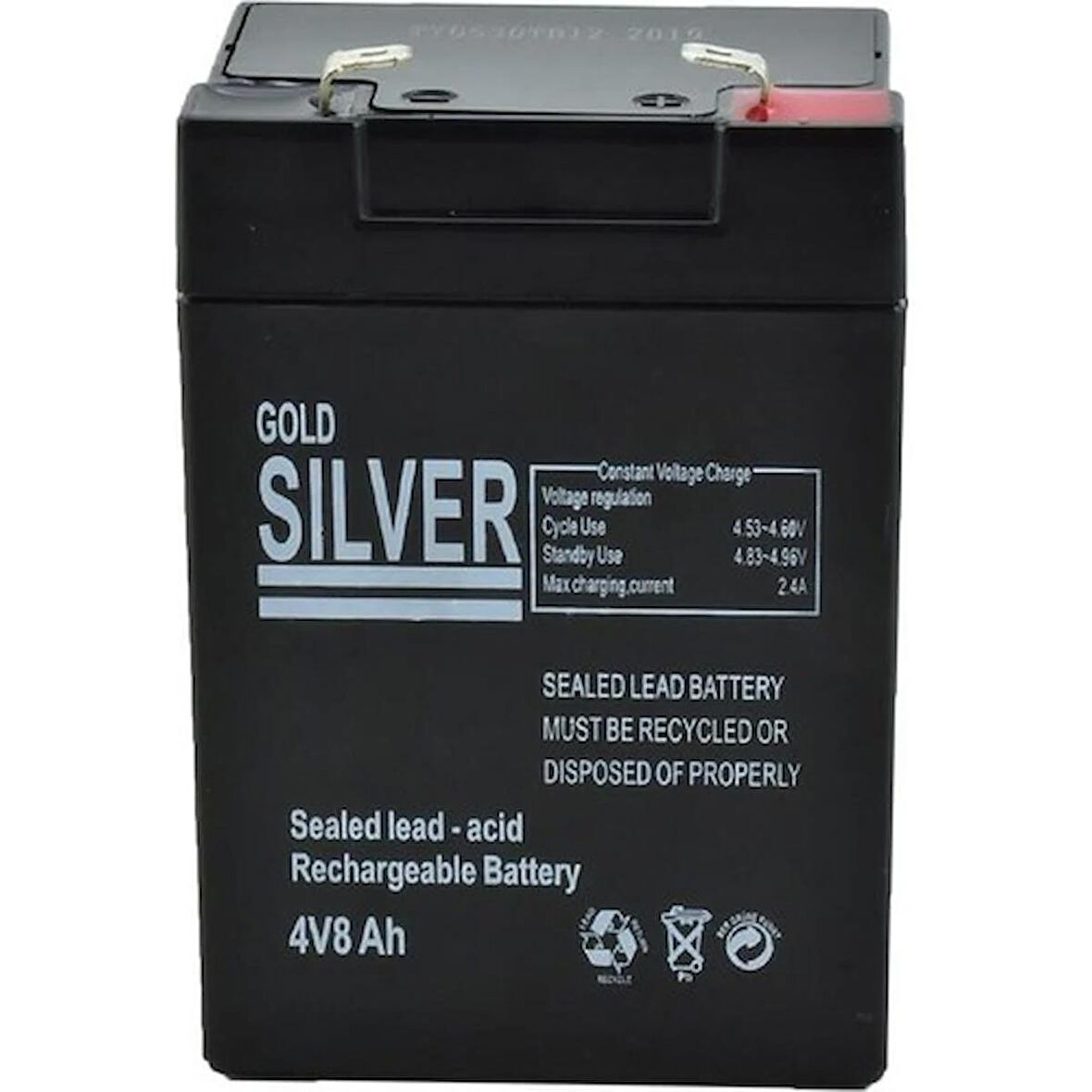 Gold Silver GS-2621 Aküsü 4 Volt 8 Amper Batarya