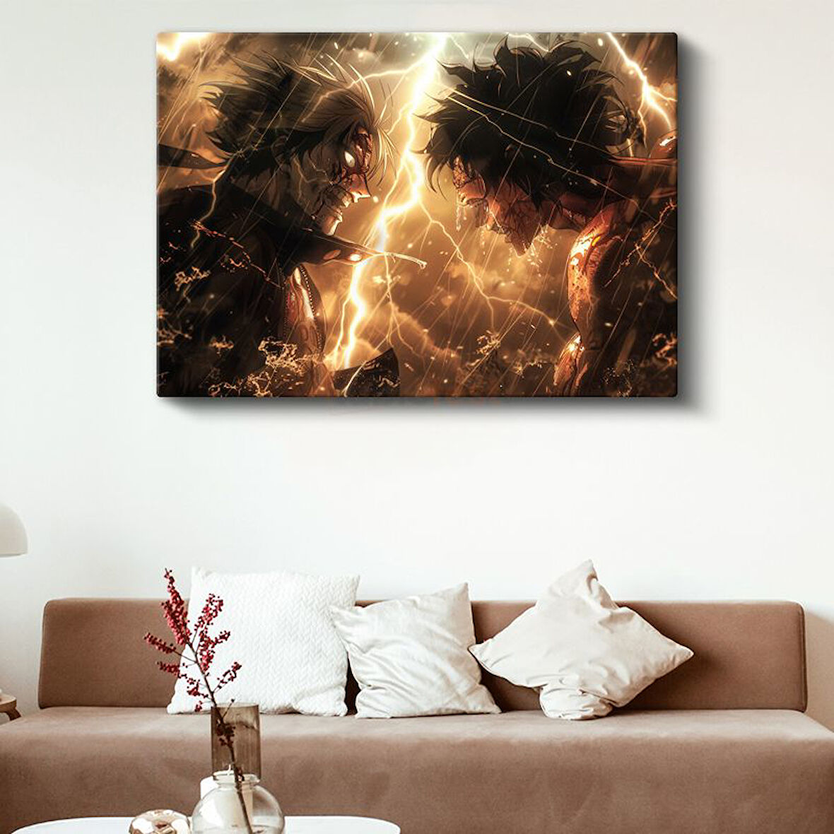 Epik Savaş - Şimşek Çarpışması Anime Kanvas Tablo