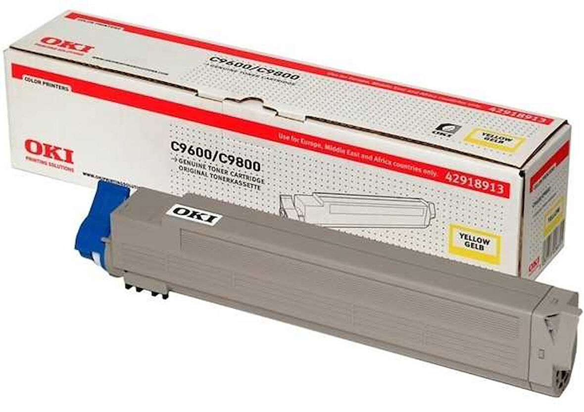 Oki C9600 - (42918961) Sarı Orjinal Toner