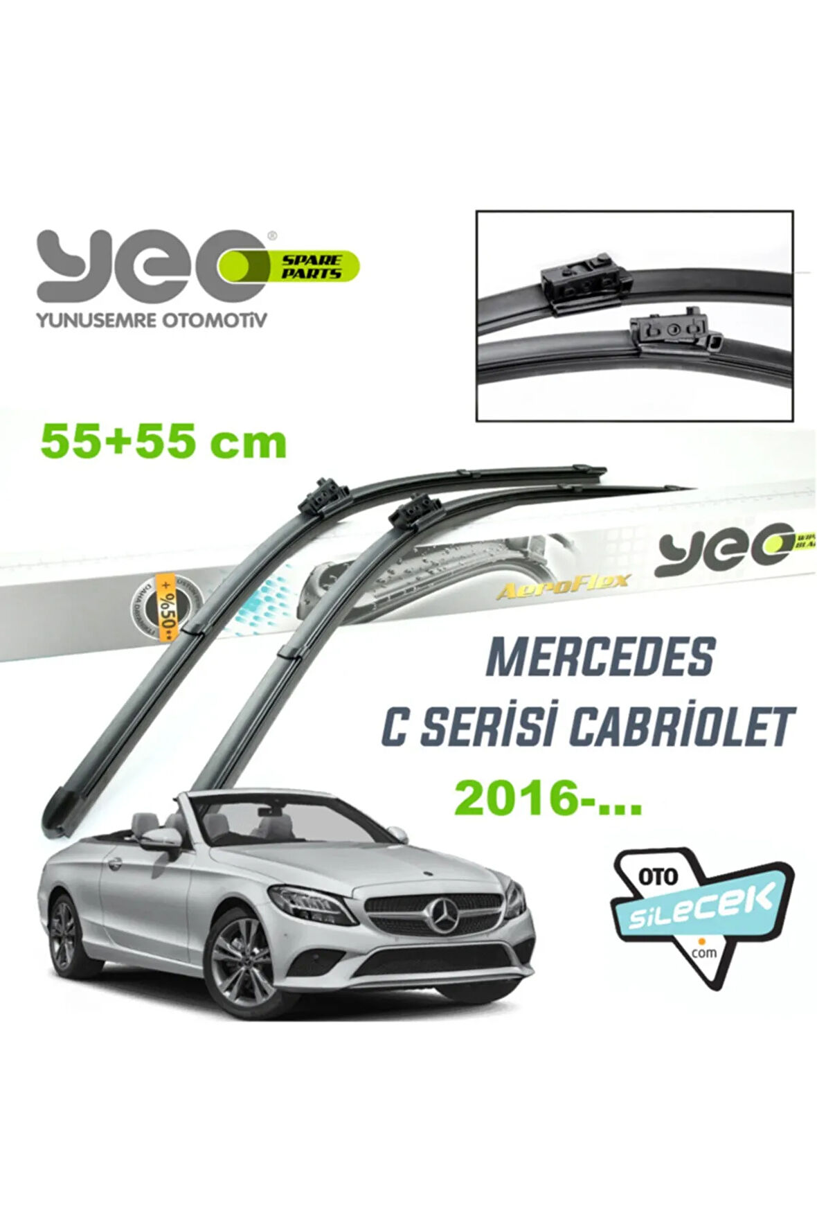 Mercedes C Serisi Cabrio Aeroflex Silecek Takımı 2016-..