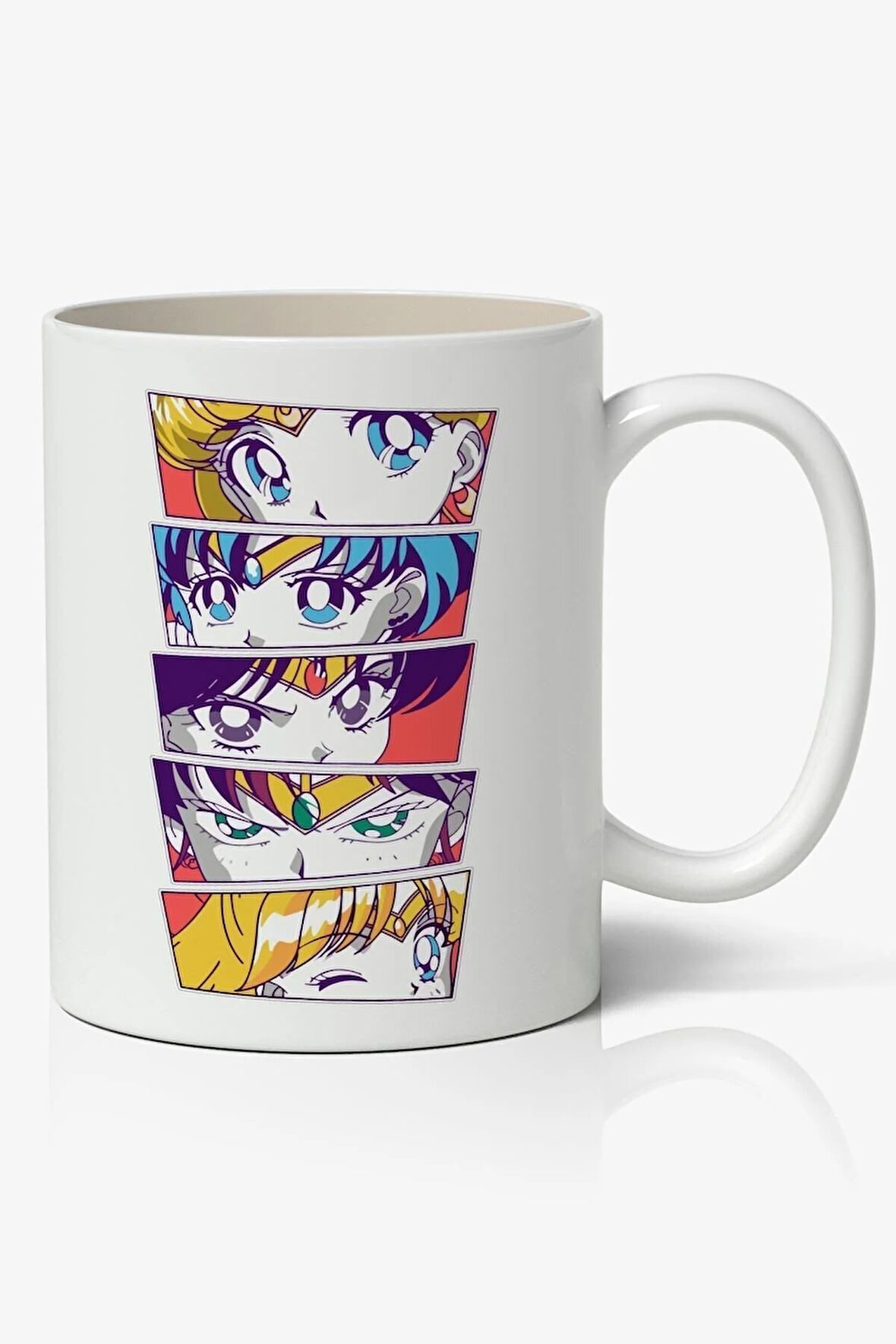 Sailor Moon Ay Savaşcısı Anime Temalı Beyaz Kupa Bardak A Kalite