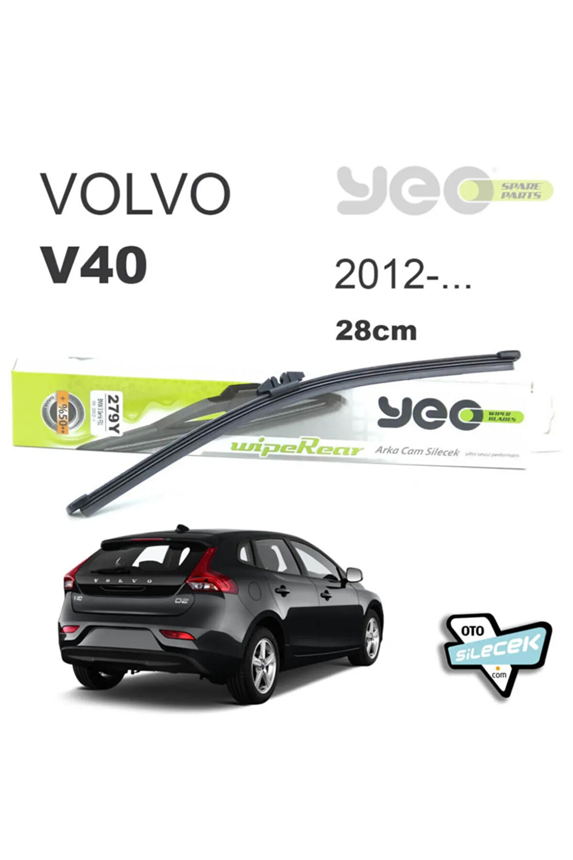 Volvo V40 Arka Silecek 2012-..