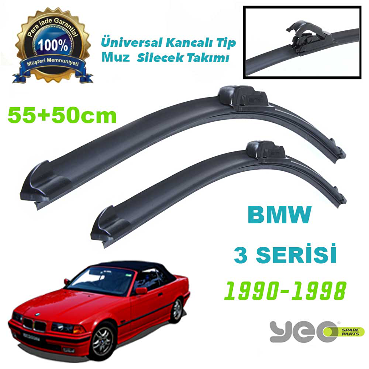 BMW 3 Serisi 1990-1998 Yeo Aeroflex Muz Silecek Takımı