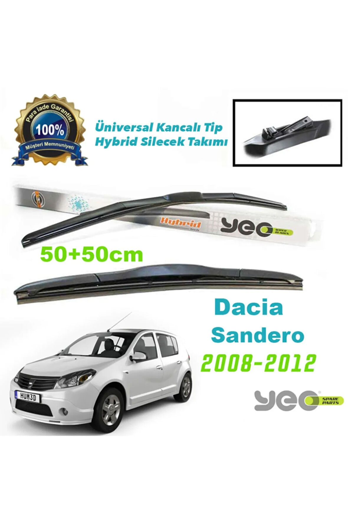 Dacia Sandero Hybrid Silecek Takımı 2008-2012