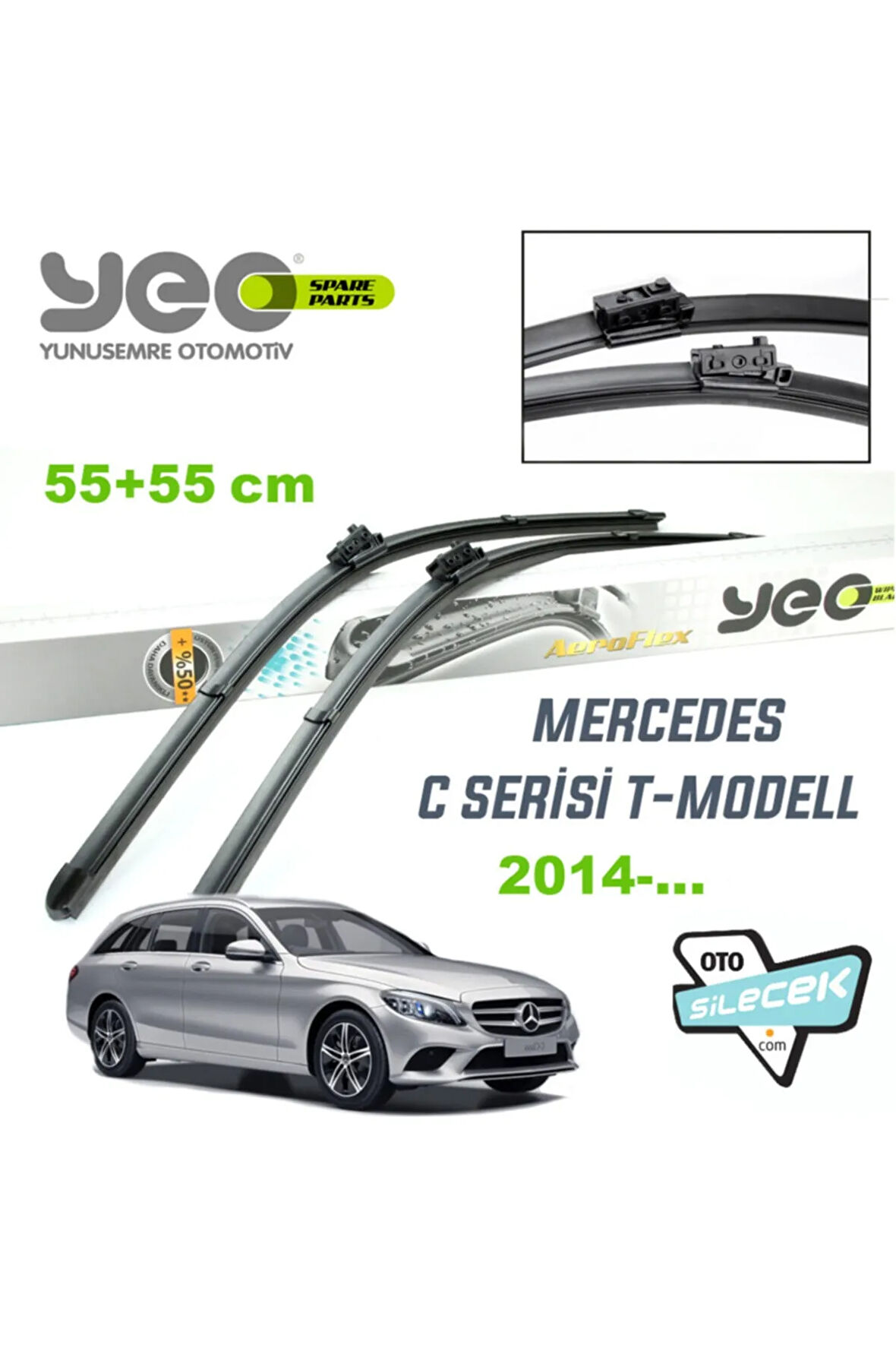Mercedes C Serisi T-model Aeroflex Silecek Takımı 2014-..