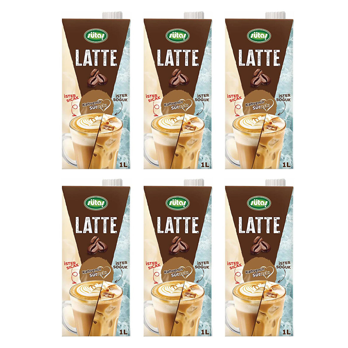 Sütaş Latte 1 lt x 6 Adet