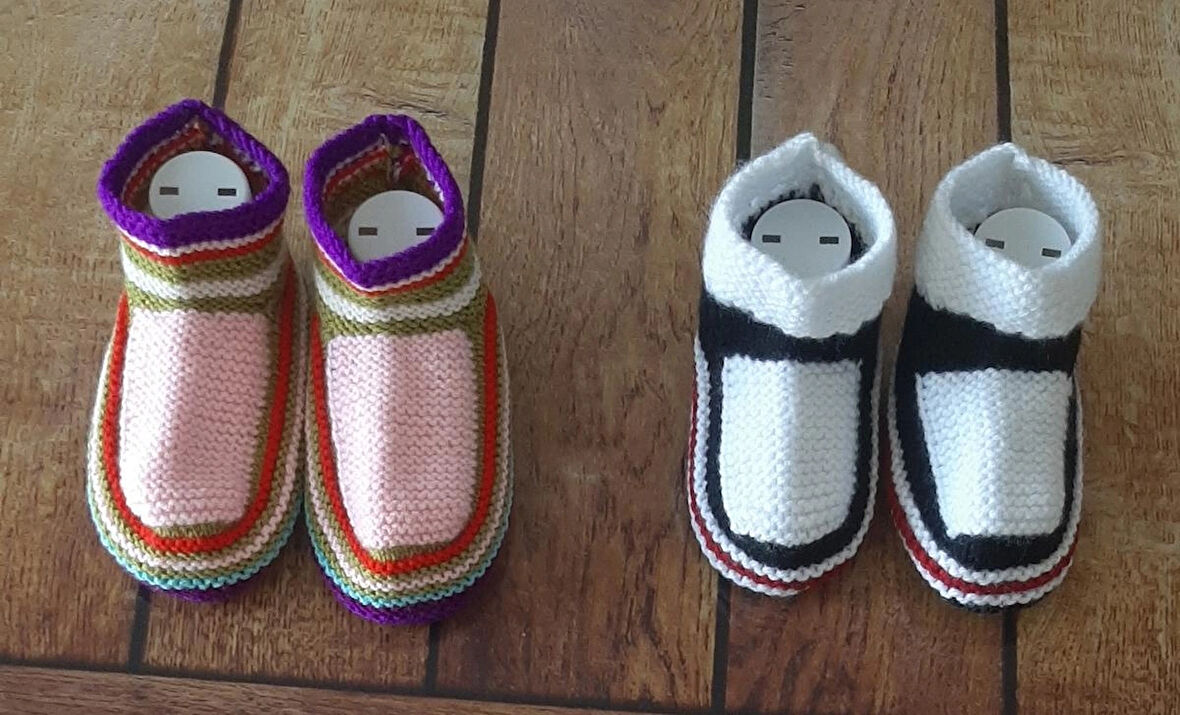 El Örğüsü Kız ve Erkek Çocuk Patik Çorap 2'li Paket Ayak Numarası (28-32)
