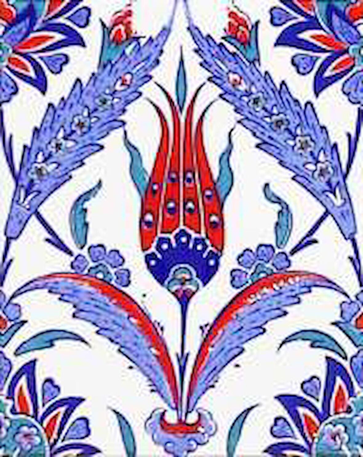 Armada Çini 20x25 Cm AC 1002 Kütahya Çinisi Lale Desenli Çini Karo