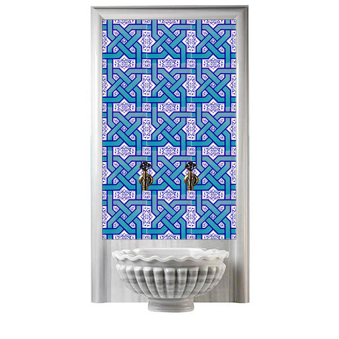 Armada Çini 60x100 Cm Ac 6 Selçuklu Serigraf Türk Hamamı Pano