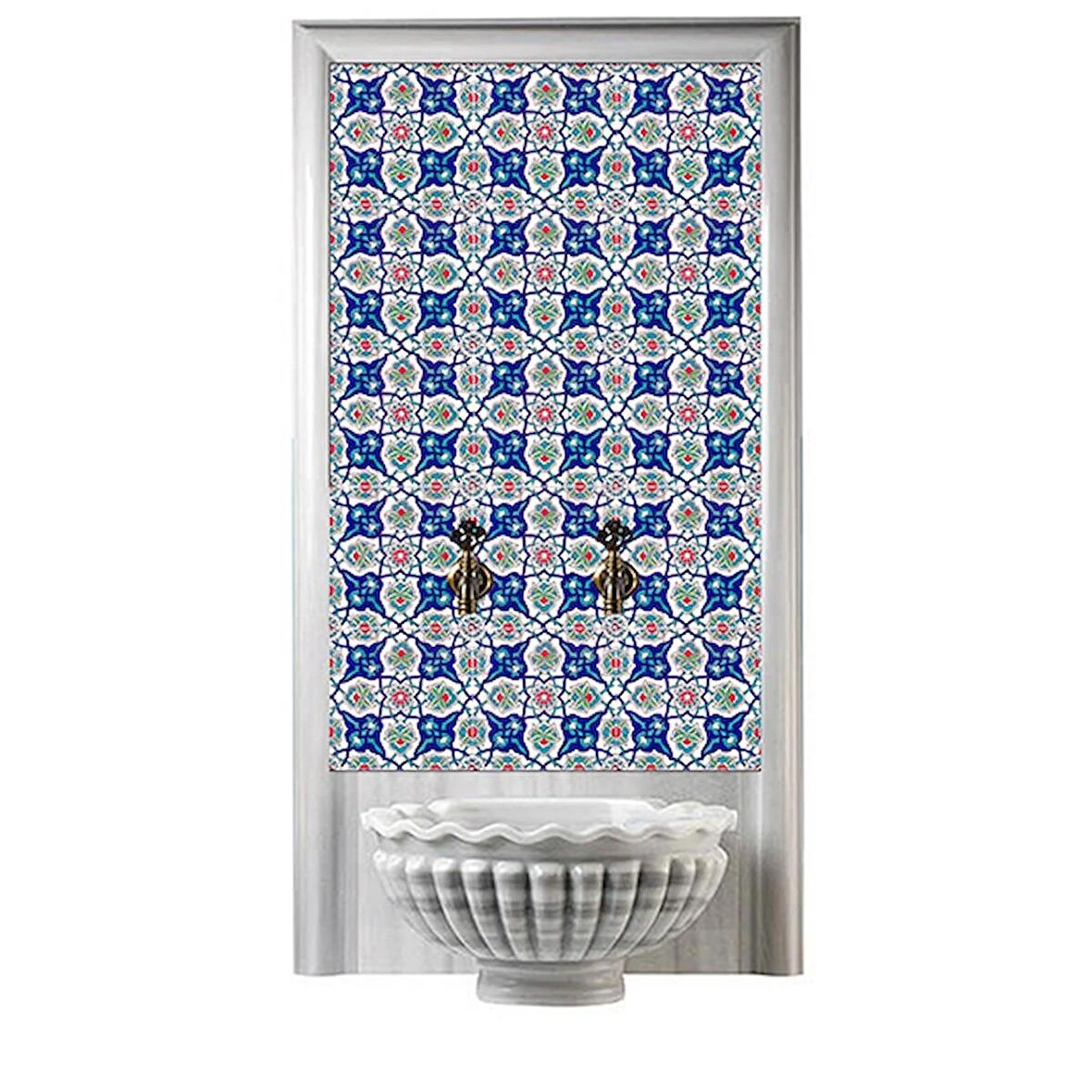 Armada Çini 60x100 Cm Ac 27 Rumi Serigraf Türk Hamamı Pano