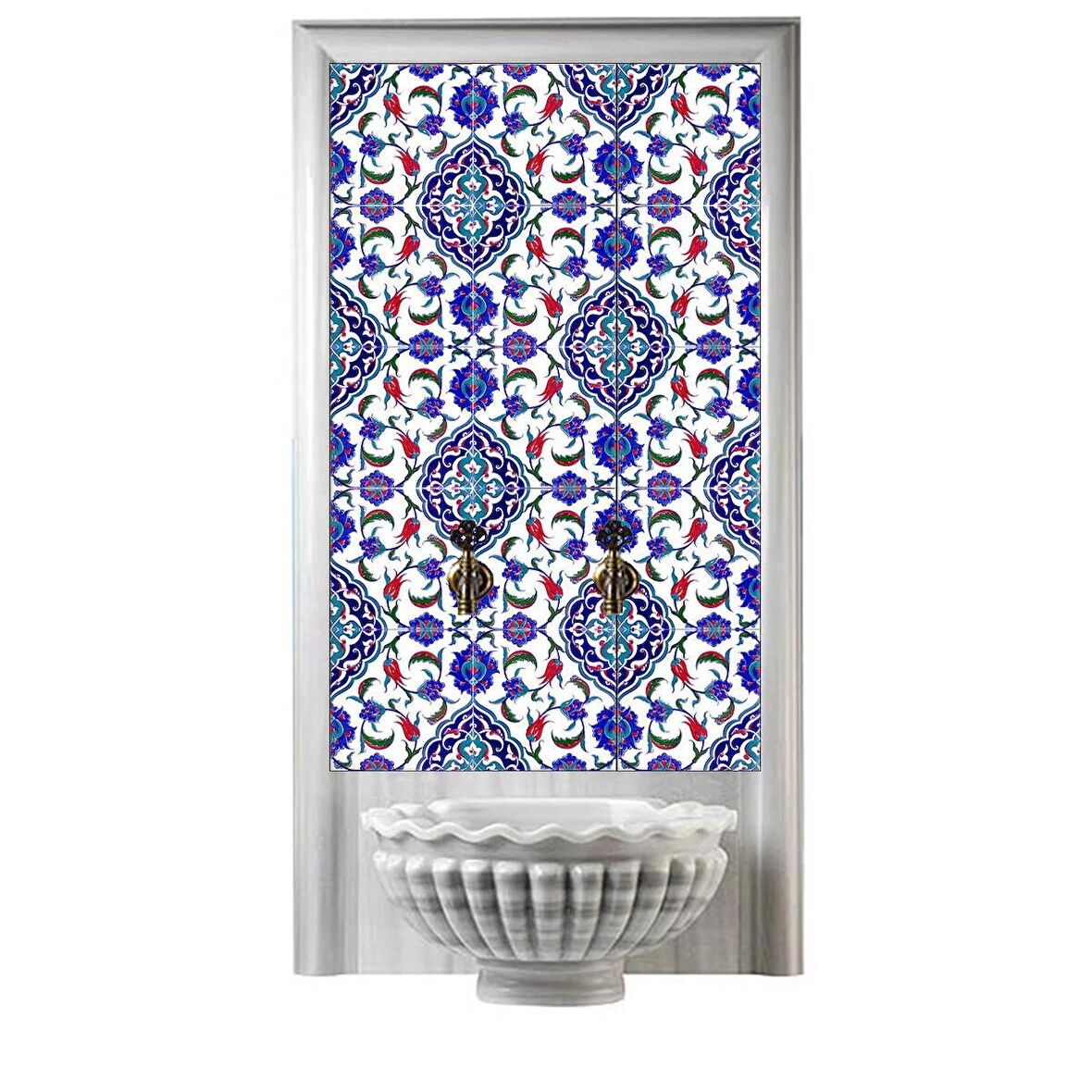 Armada Çini 60x100 Cm Ac 44 Osmanlı Serigraf Türk Hamamı Pano