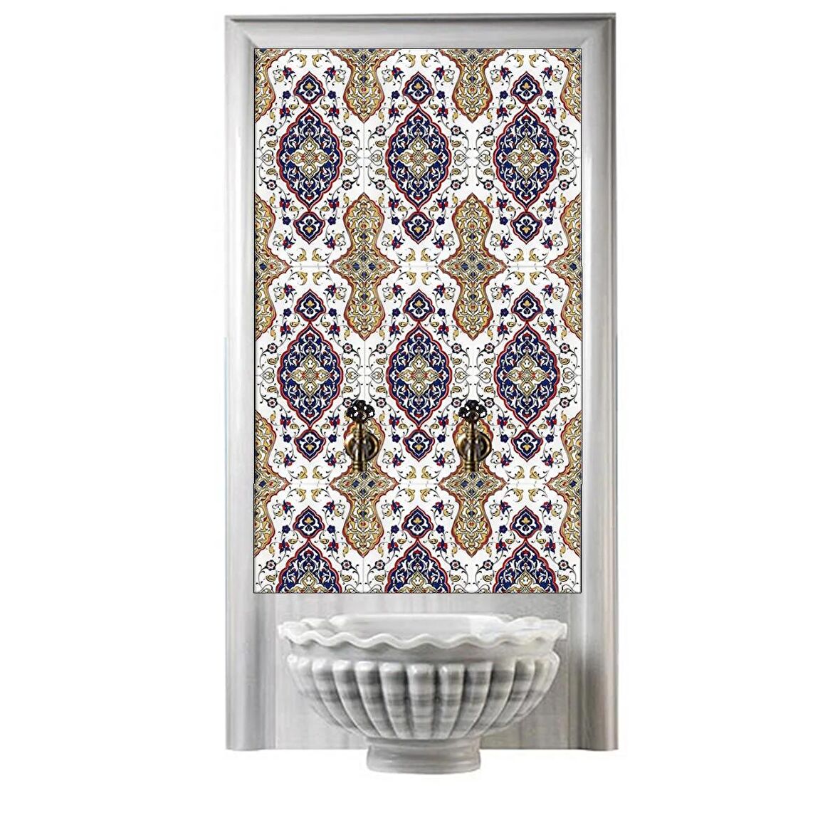 Armada Çini 60x100 Cm SP 79 Osmanlı Serigraf Türk Hamamı Pano