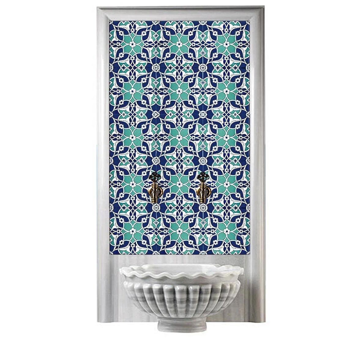 Armada Çini 60x100 Cm Ac 80 Selçuklu Serigraf Türk Hamamı Pano