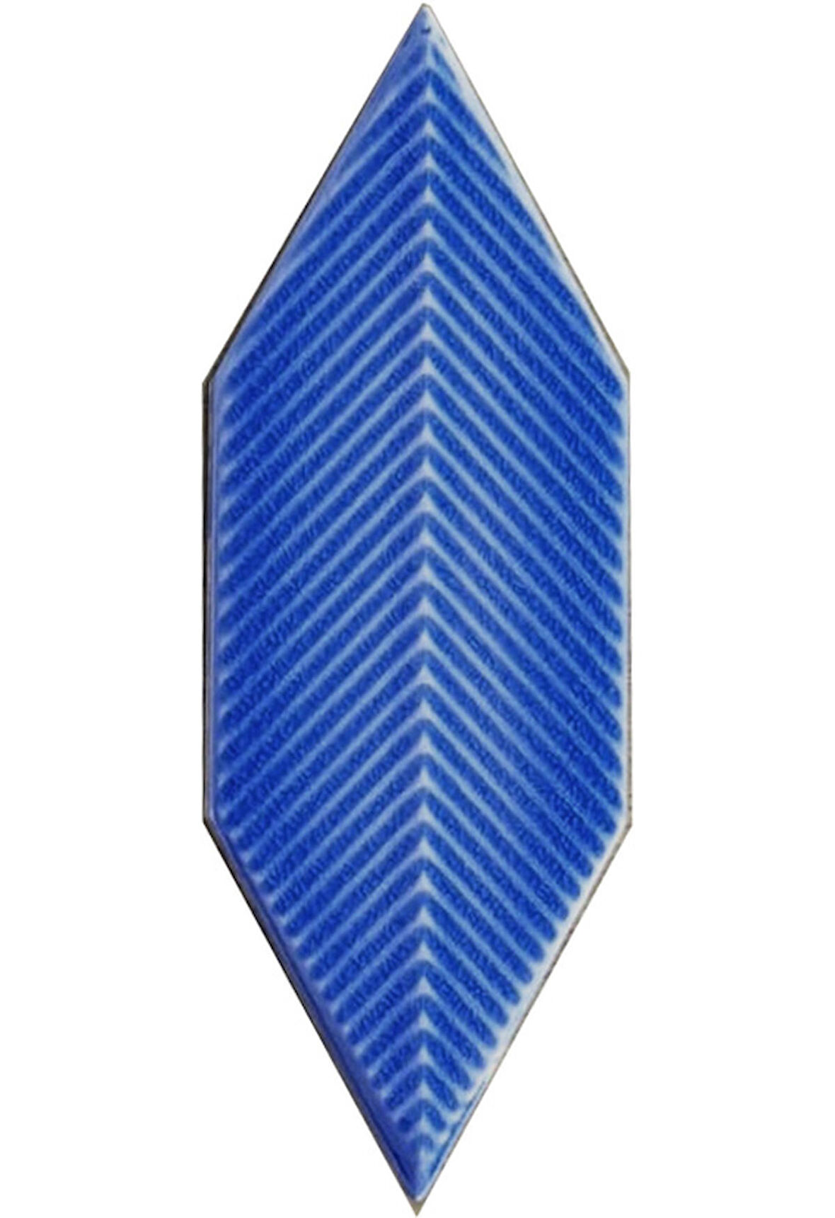 Armada Çini 05X15 Cm Çizgili Yaprak Kobalt Seramik