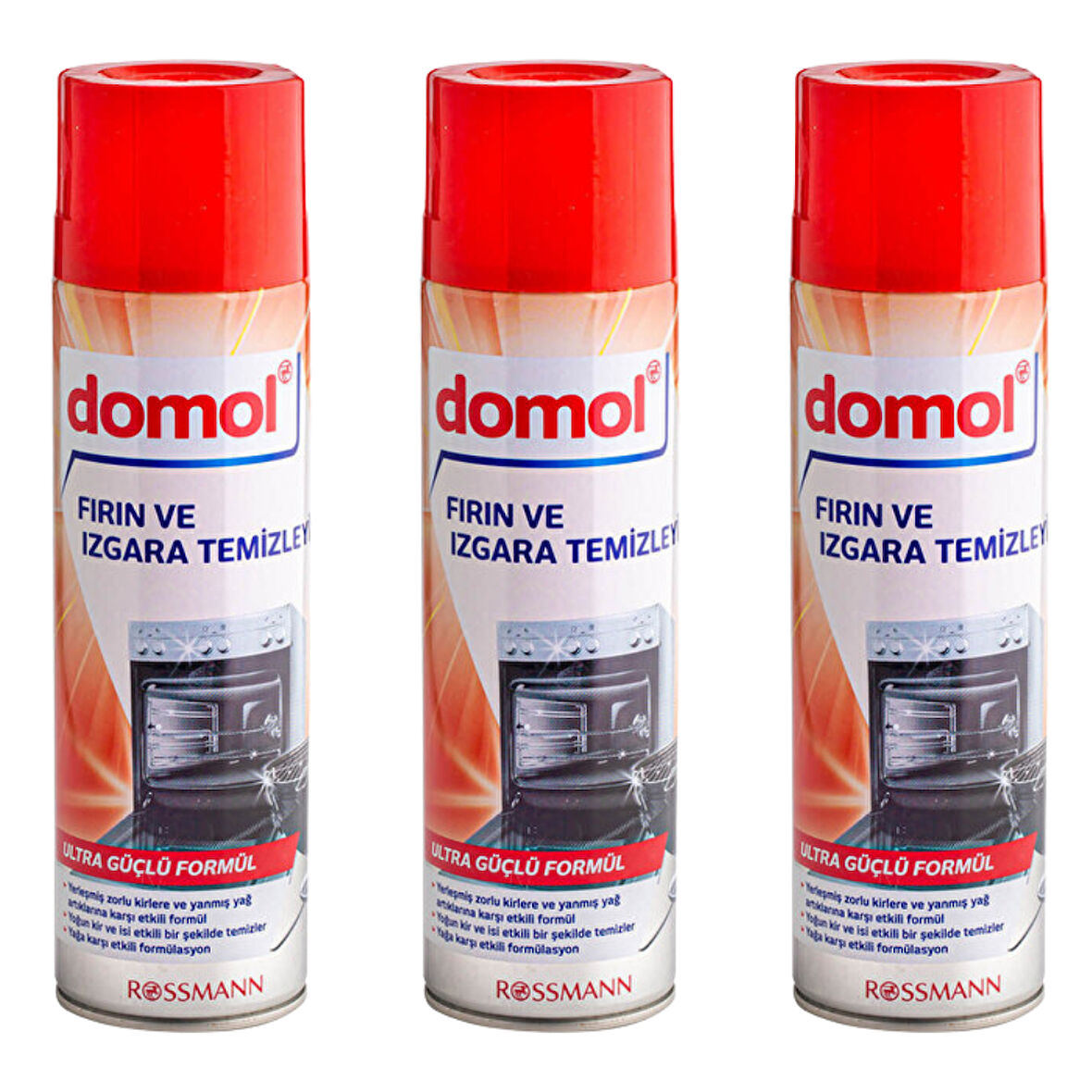 Domol Fırın ve Izgara Temizleyeci 500 ml. x 3 Adet