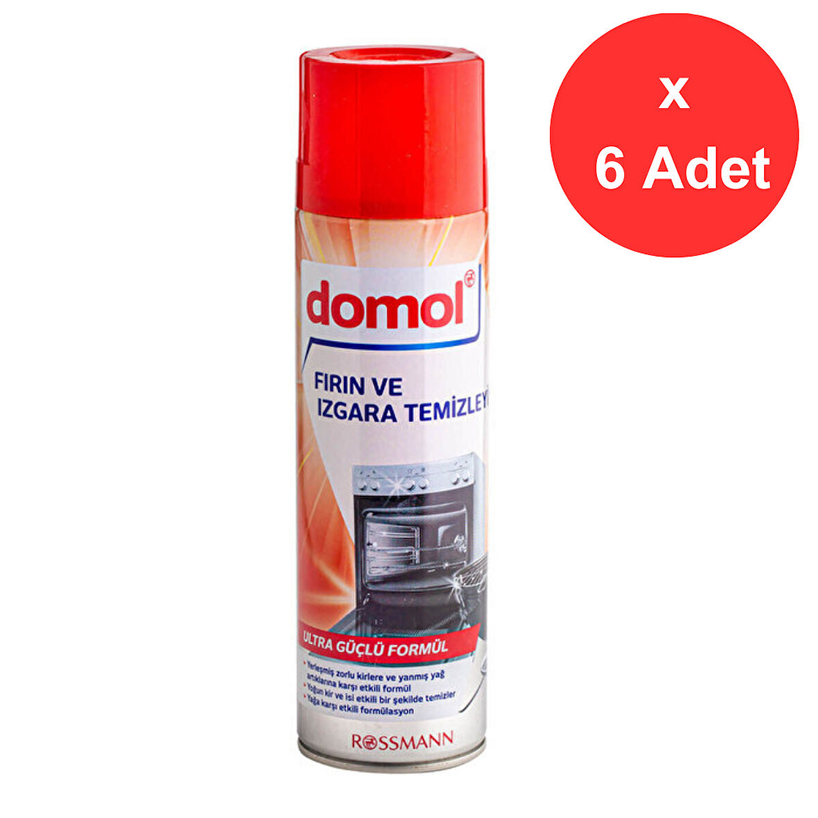 Domol Fırın ve Izgara Temizleyeci 500 ml. x 6 Adet