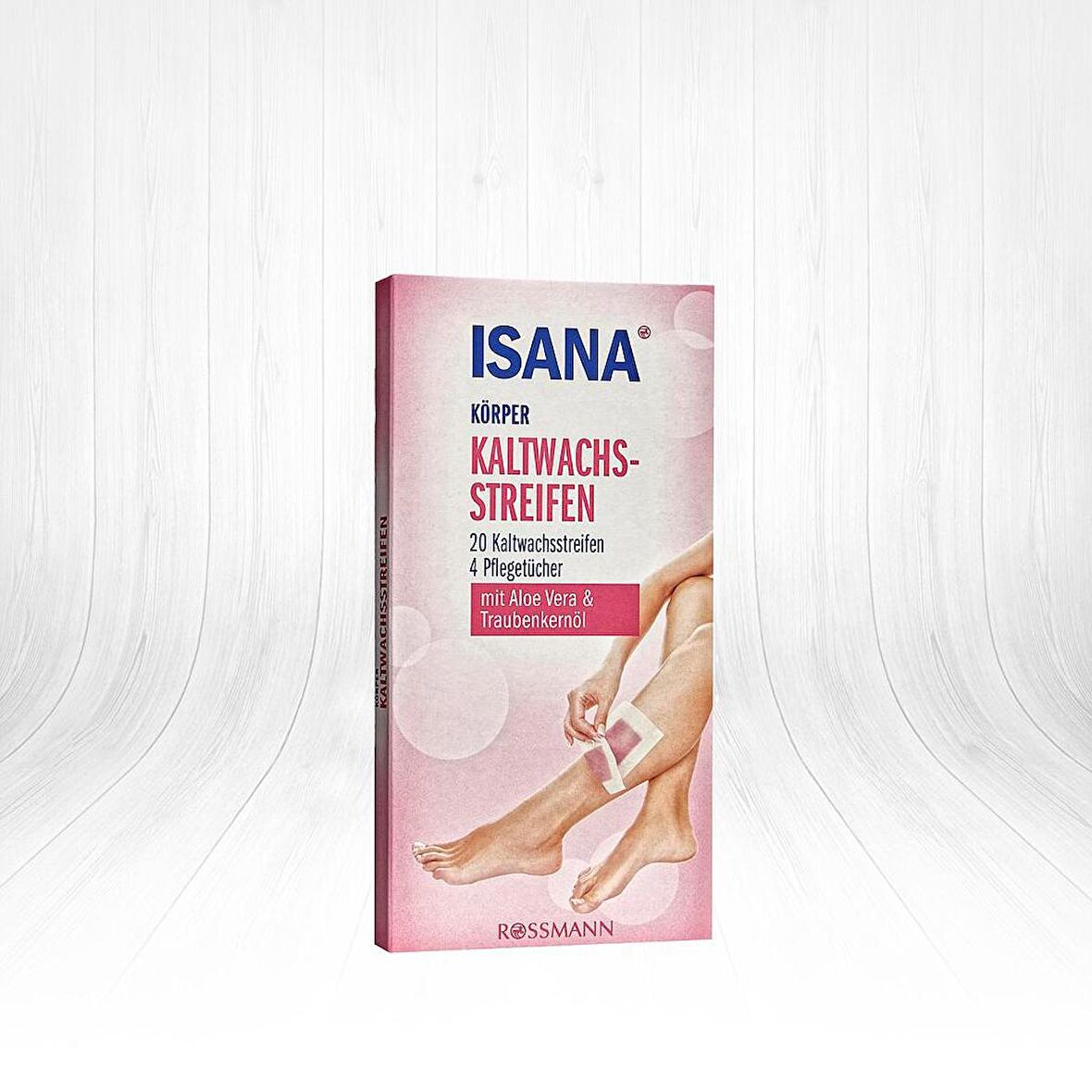 Isana Aloe Vera Özlü ve Üzüm Çekirdeği Yağlı Soğuk Ağda Bandı 20 Adet