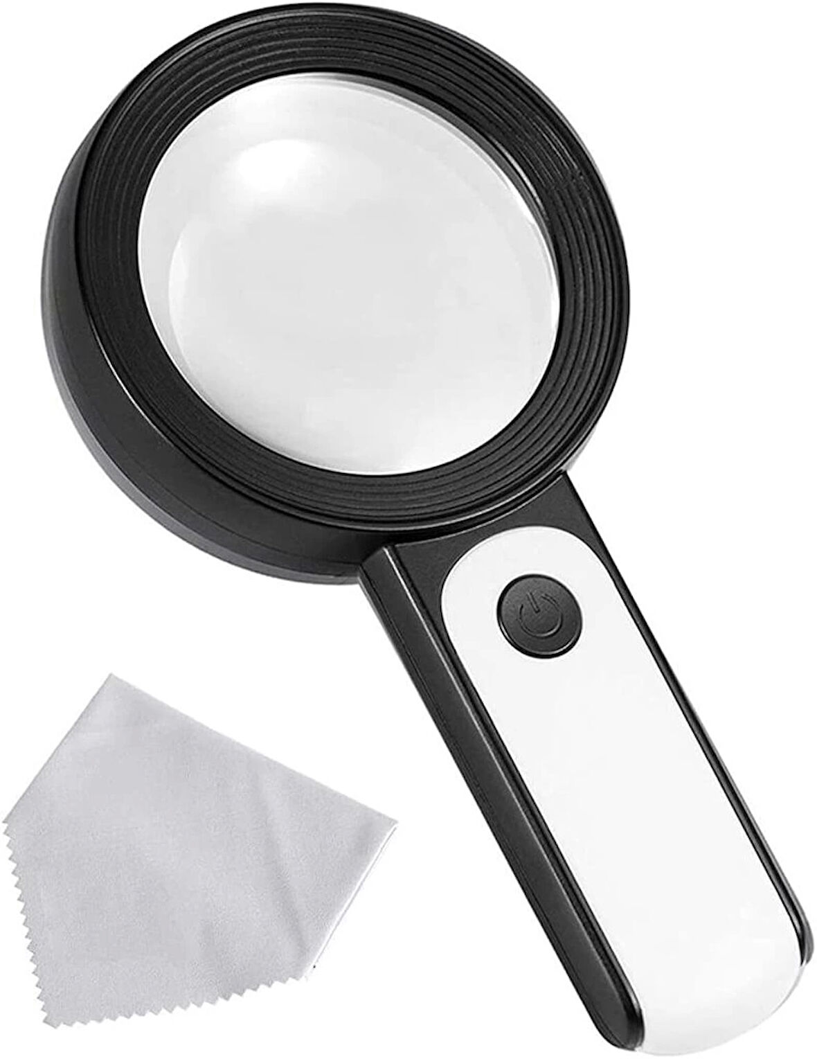 -30x -12ışıklı Büyüteç Taşınabilir Çıft Katmanlı Optik Cam Okuma Büyüteç 2290-18 ( Lisinya )