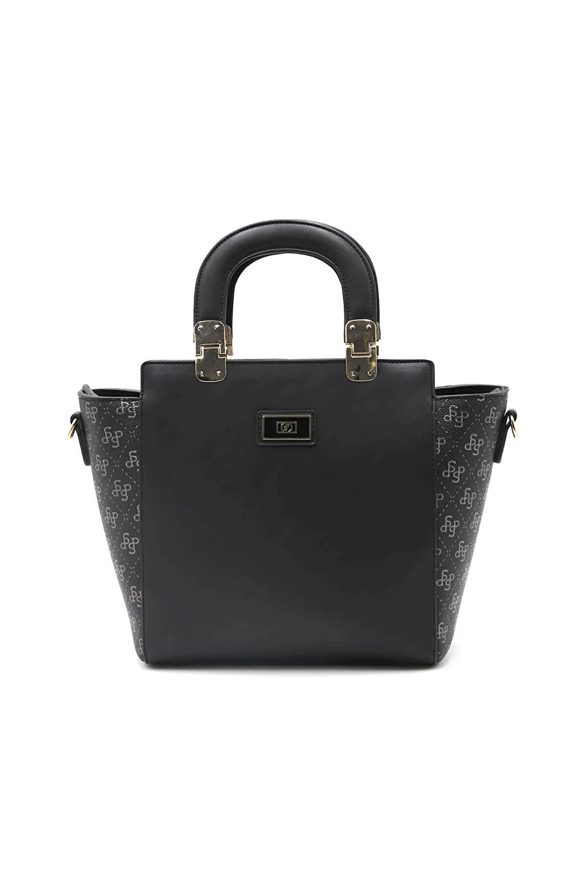 Kadın Omuz Çantası 1108-43124 SİLVER POLO  Kadın ÇANTASI M178 SİYAH PLATİN-MAT SİYAH