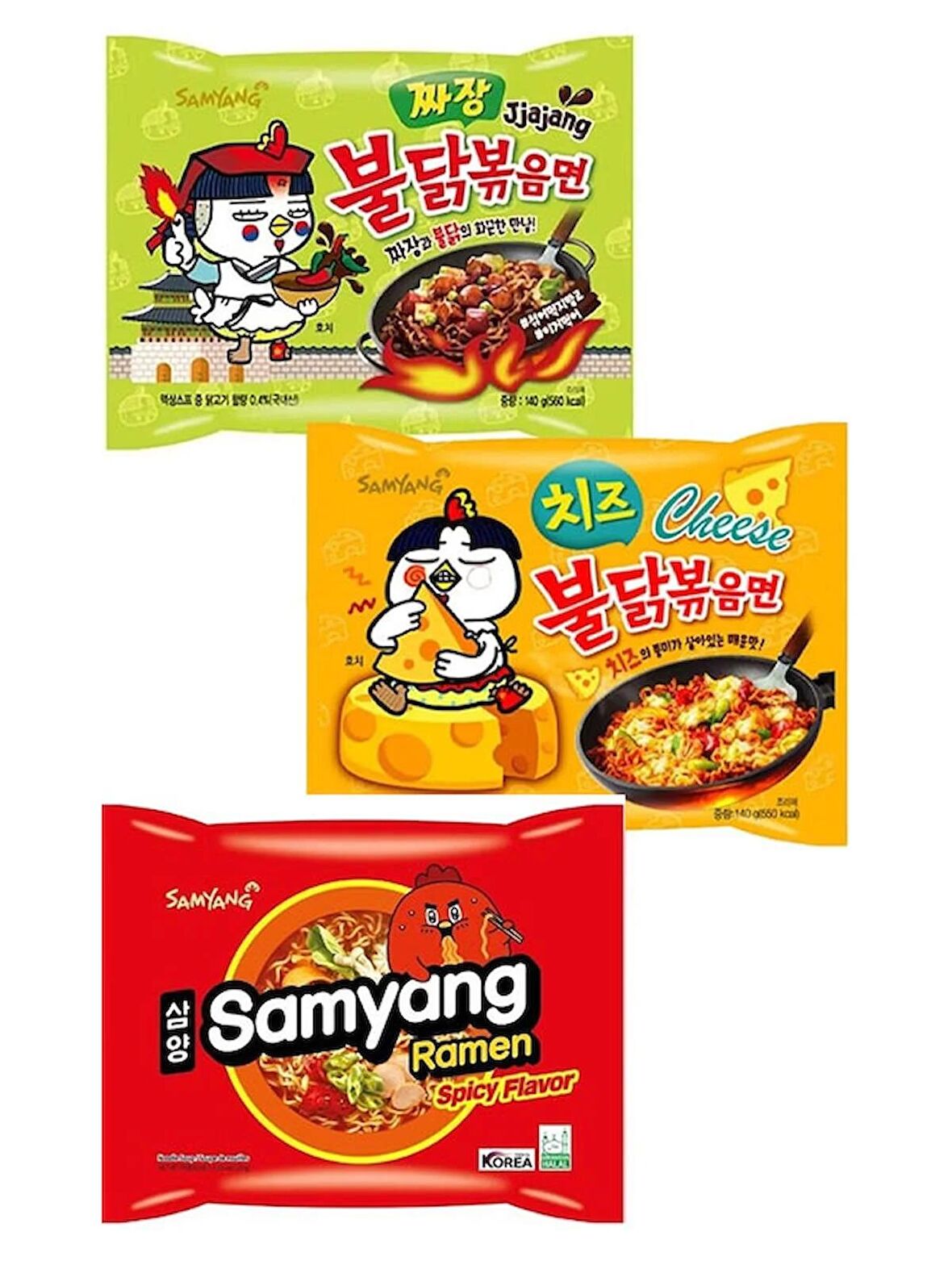 SAMYANG Buldak Spicy Noodle 3lü set