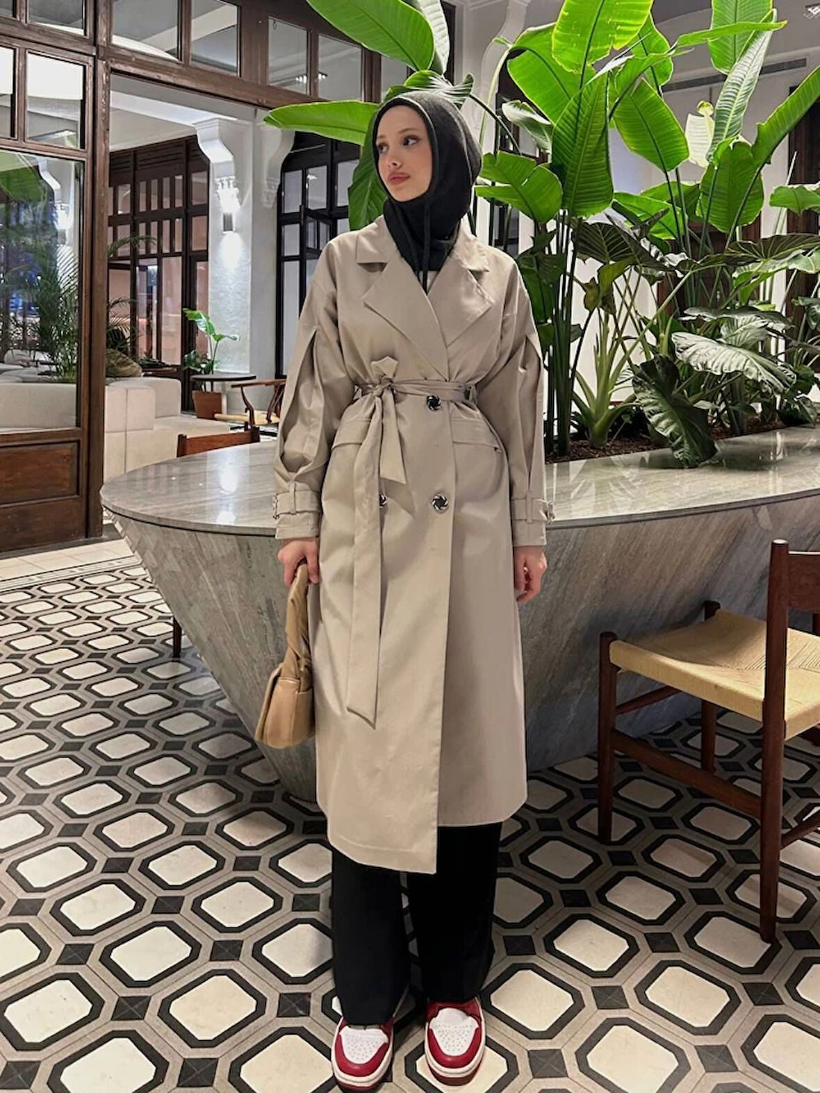 Zulu Kuşak Detay Trençkot TNS-4313