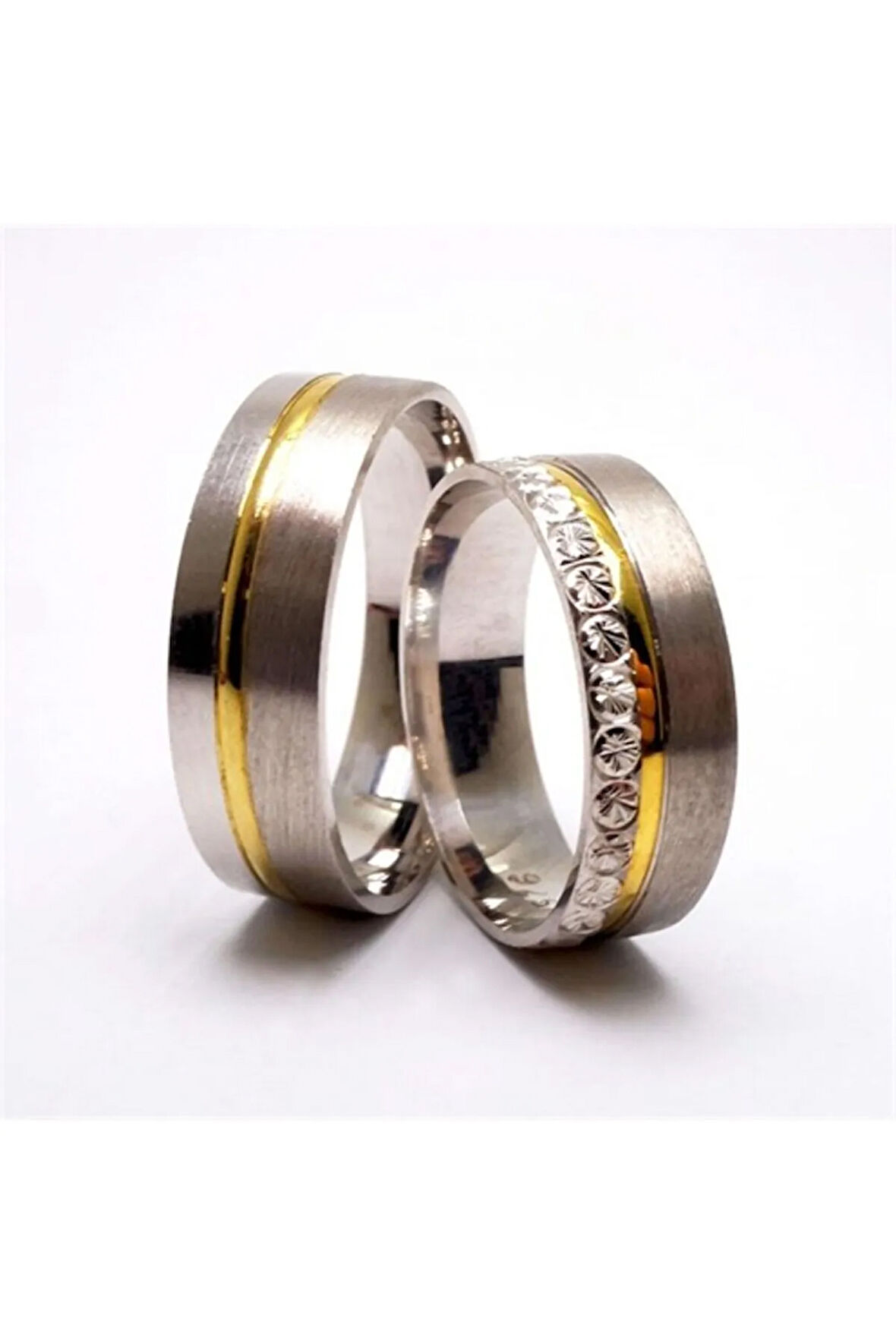 Alyans Gümüş Yüzük - Kadın Alyans - Erkek Alyans - 925 Ayar Damgalı Sertifikalı Ve Faturalı