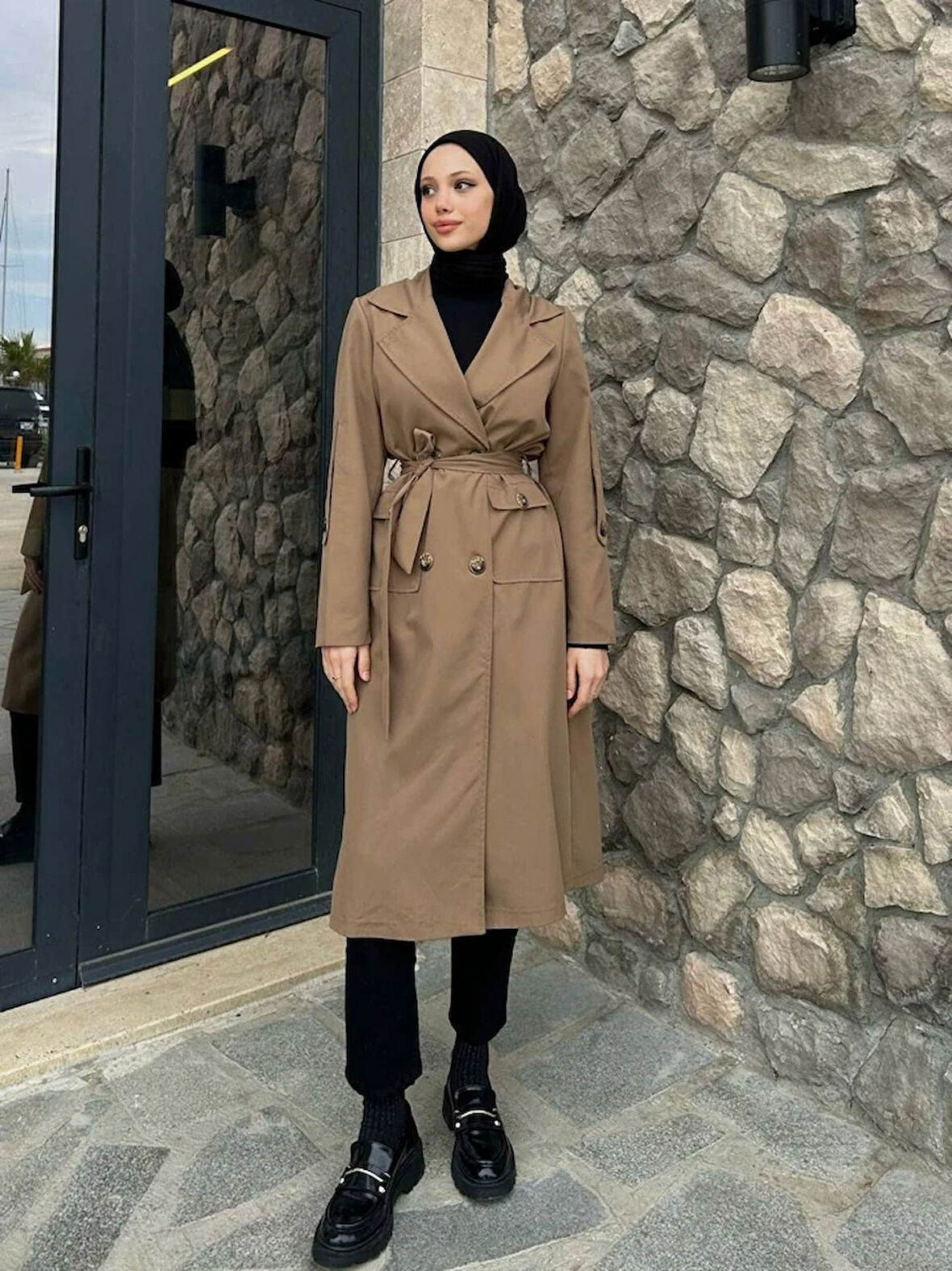 Stilo Cep Detay Trençkot TNS-4315