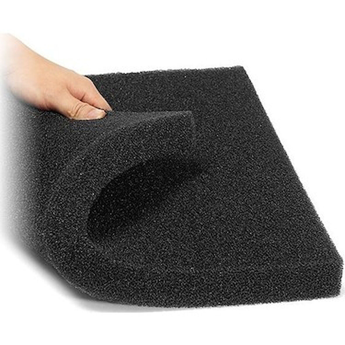 50*33*4 CM SİYAH GENİŞ GÖZENEKLİ BİYOLOJİK Akvaryum SÜNGERi