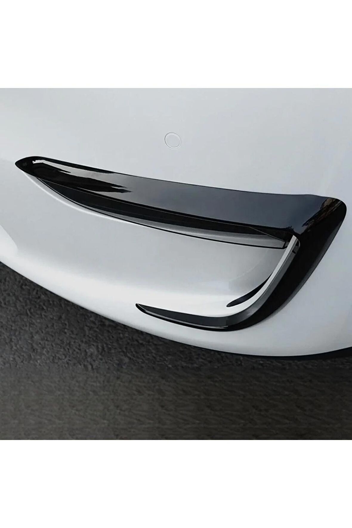 T PARTS T Parts Tesla Model Y Sis Farı Çerçevesi Piano Black 2'li Set