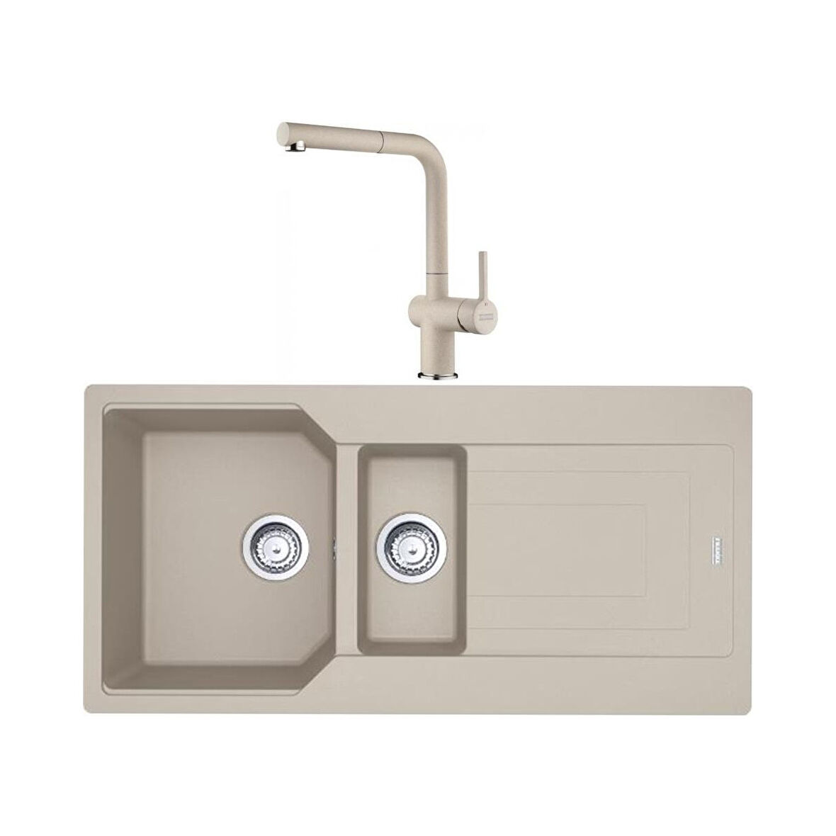 Urban Ubg 651-100 Sahara Granit Eviye, Active Plus Doccia 2.0 Batarya Set