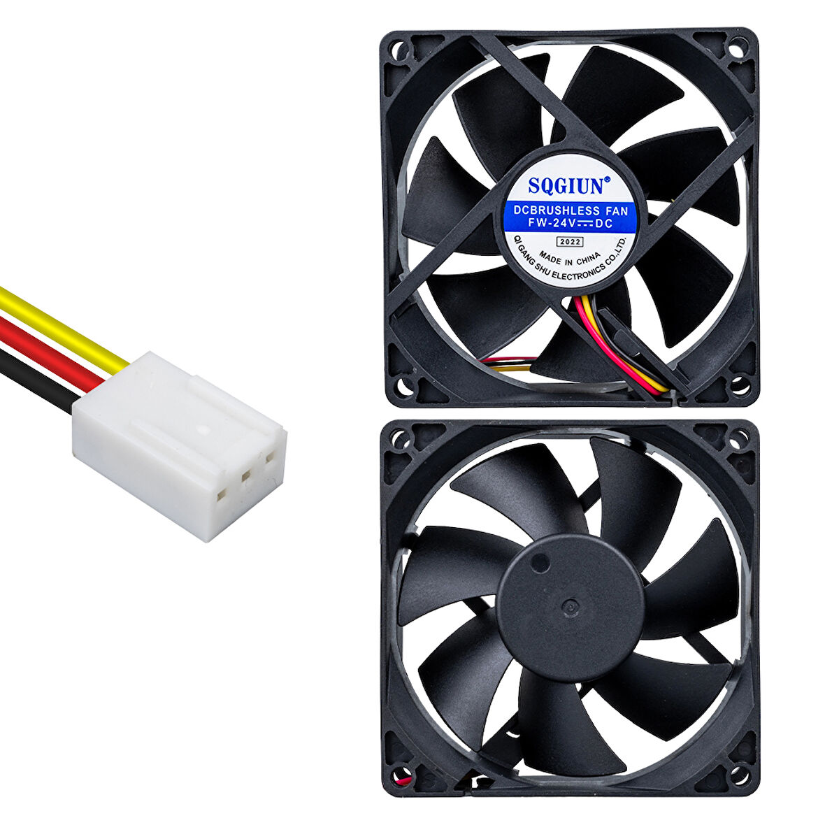 IC-216A FIRÇASIZ DC FAN 80X80X25MM 24 VOLT 3 PİN (4582)