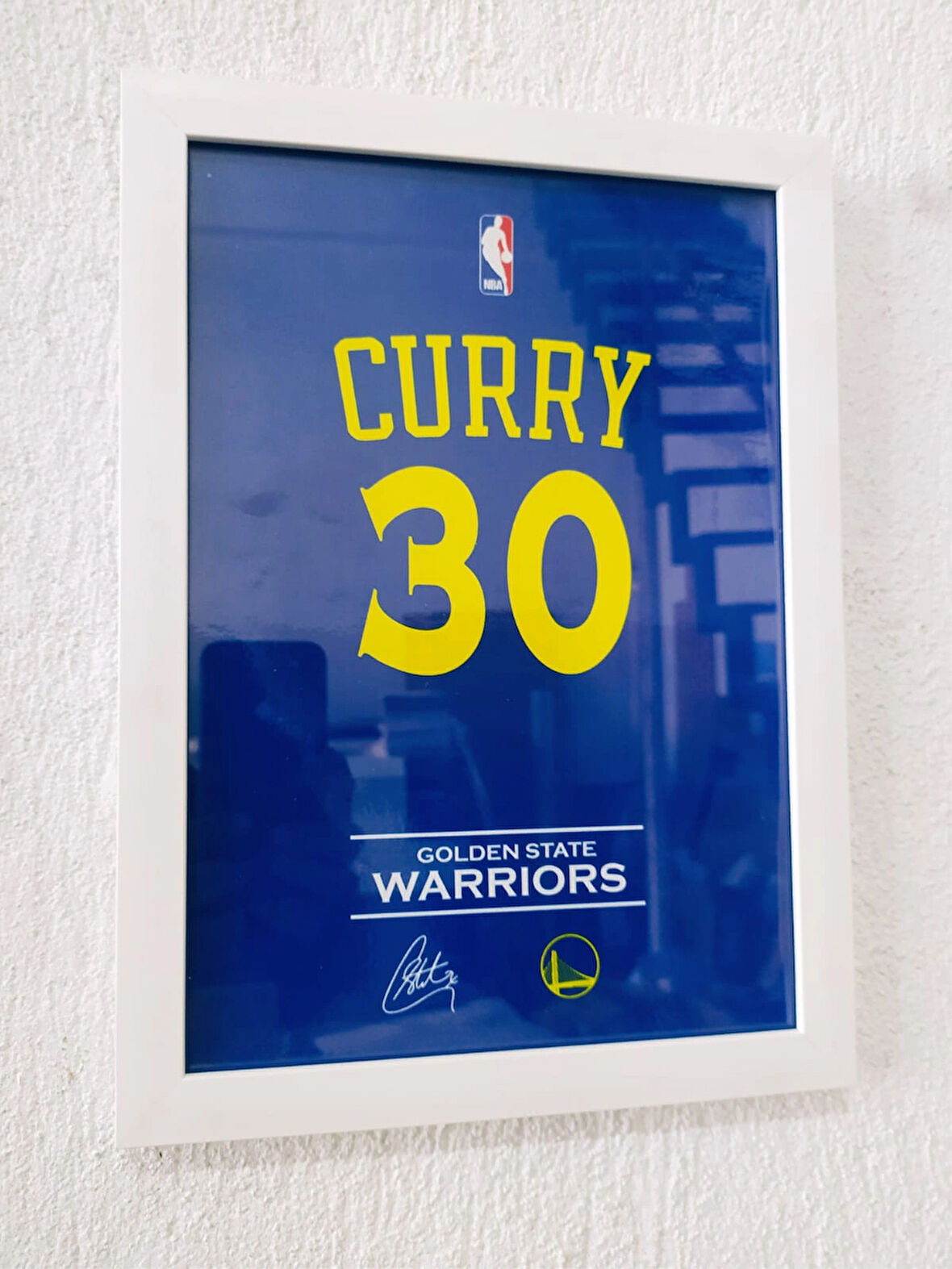 30x42 cm Stephen Curry Forma Tasarımlı Poster Çerçeveli Tablo 1 mm Şeffaf PVC Korumalı