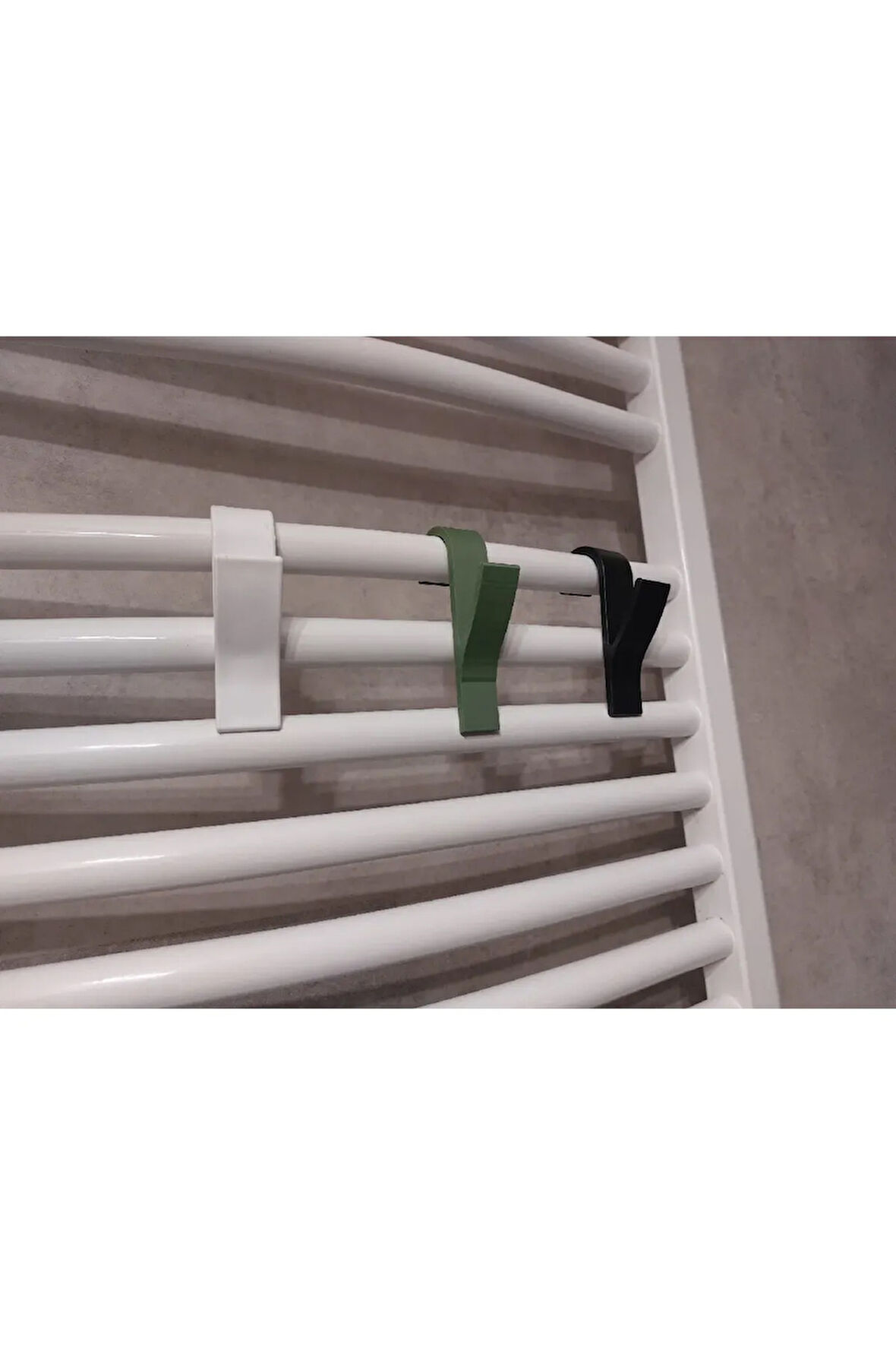 Havlupan Aksısı 3 Adet Beyaz Renk Banyo Askısı