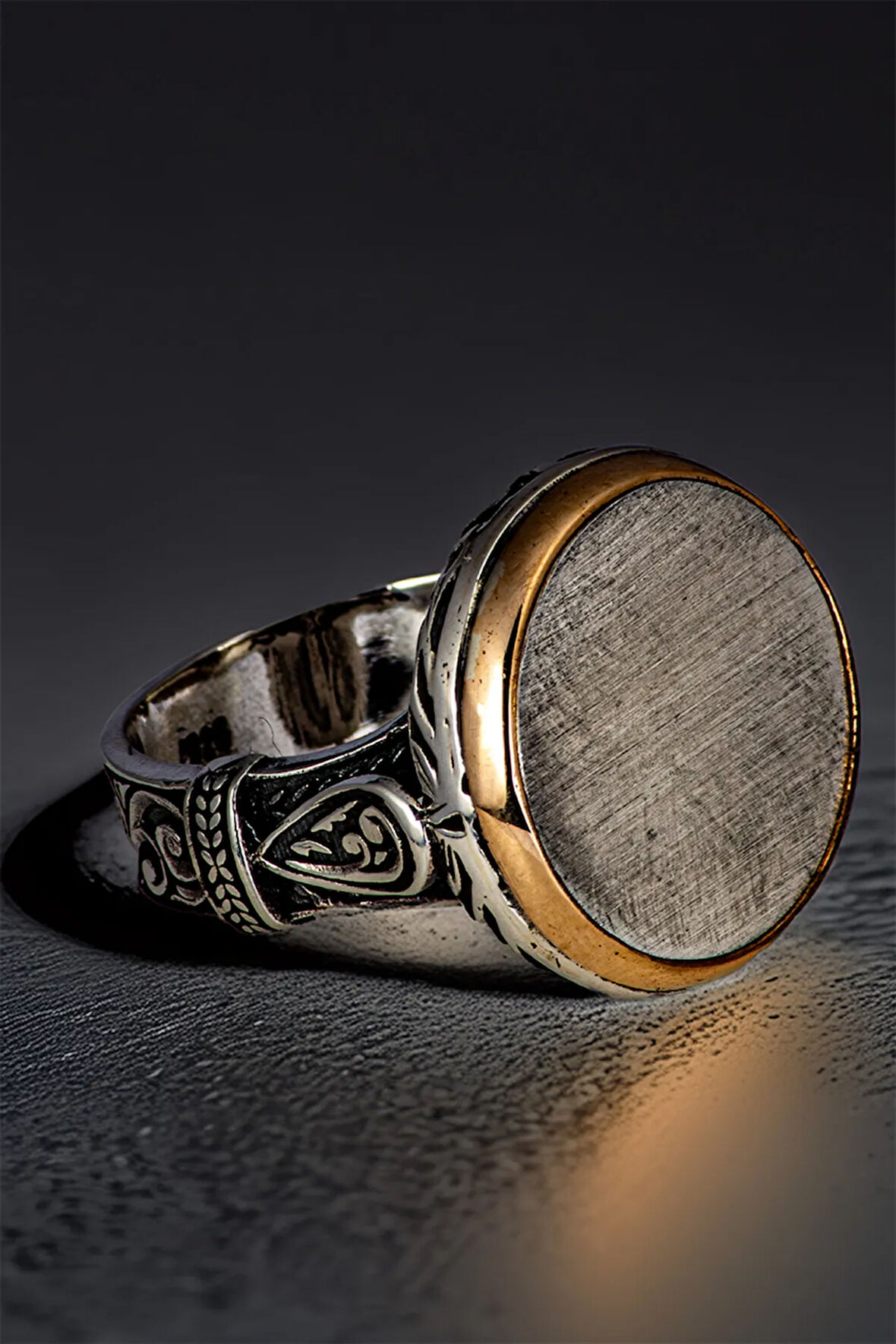 Erkek Oval Model 925 Ayar Gümüş Yüzük