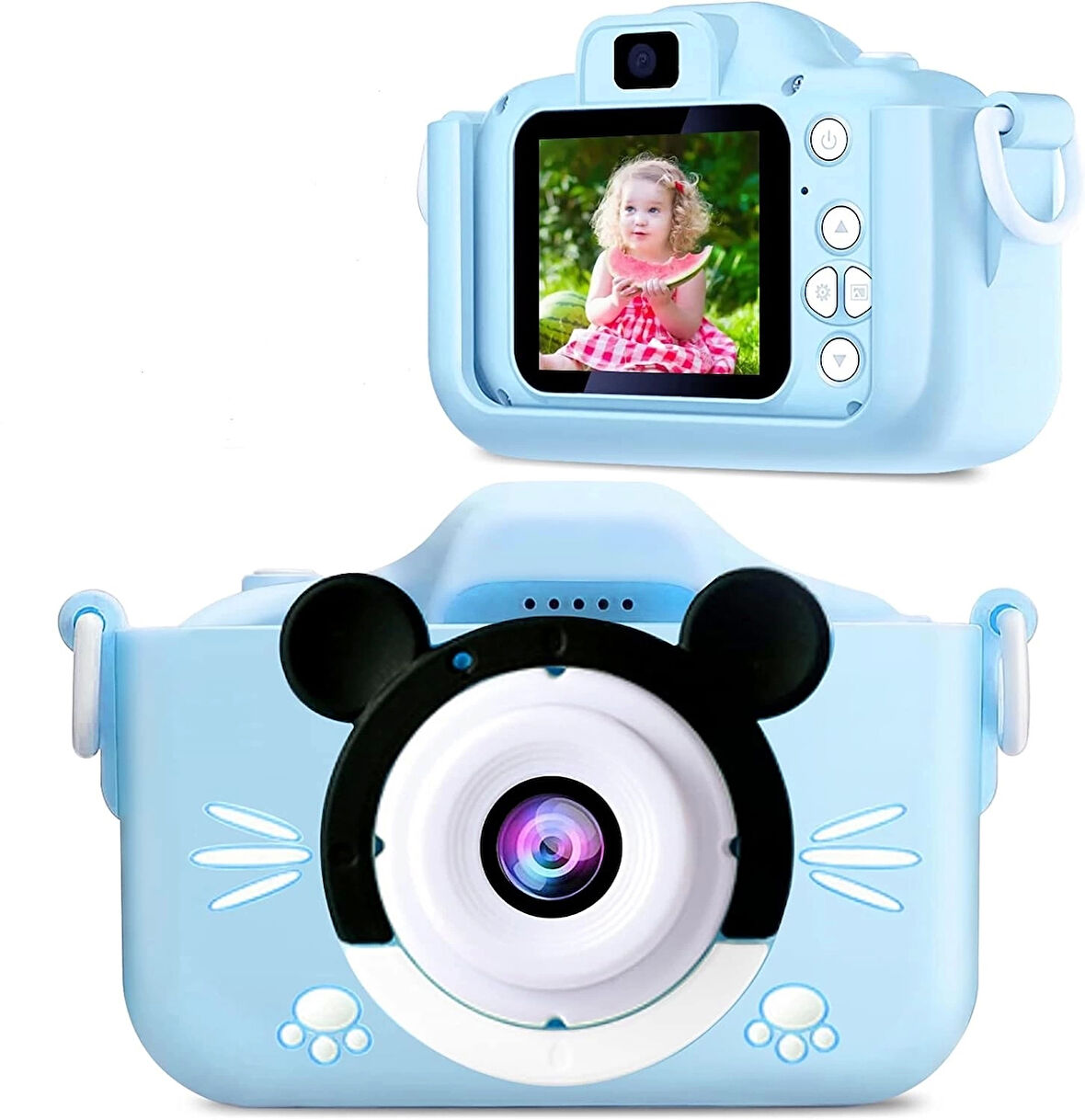 Çocuk Dijital Fotoğraf Makinası 20 Mp Video Kaydedici 2.0 İnç Çift Kameralı